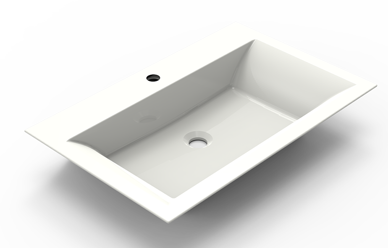 Graff Faucets Finezza Countertop/Drop-In Sink with Single Faucet Hole