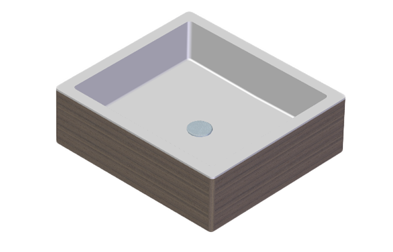Graff Faucets Dressage Sink in solid wood and Corian®