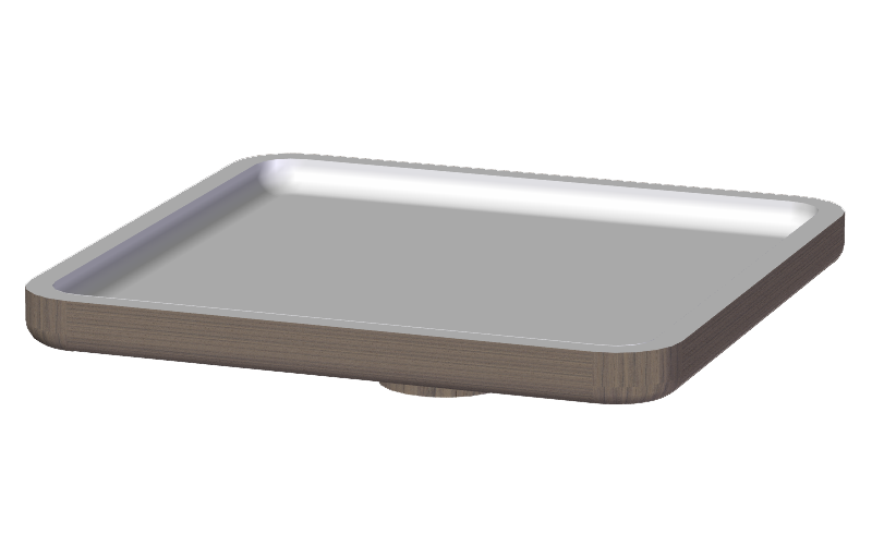 Graff Faucets Dressage Bathtub Tray in Solid Wood and Corian®