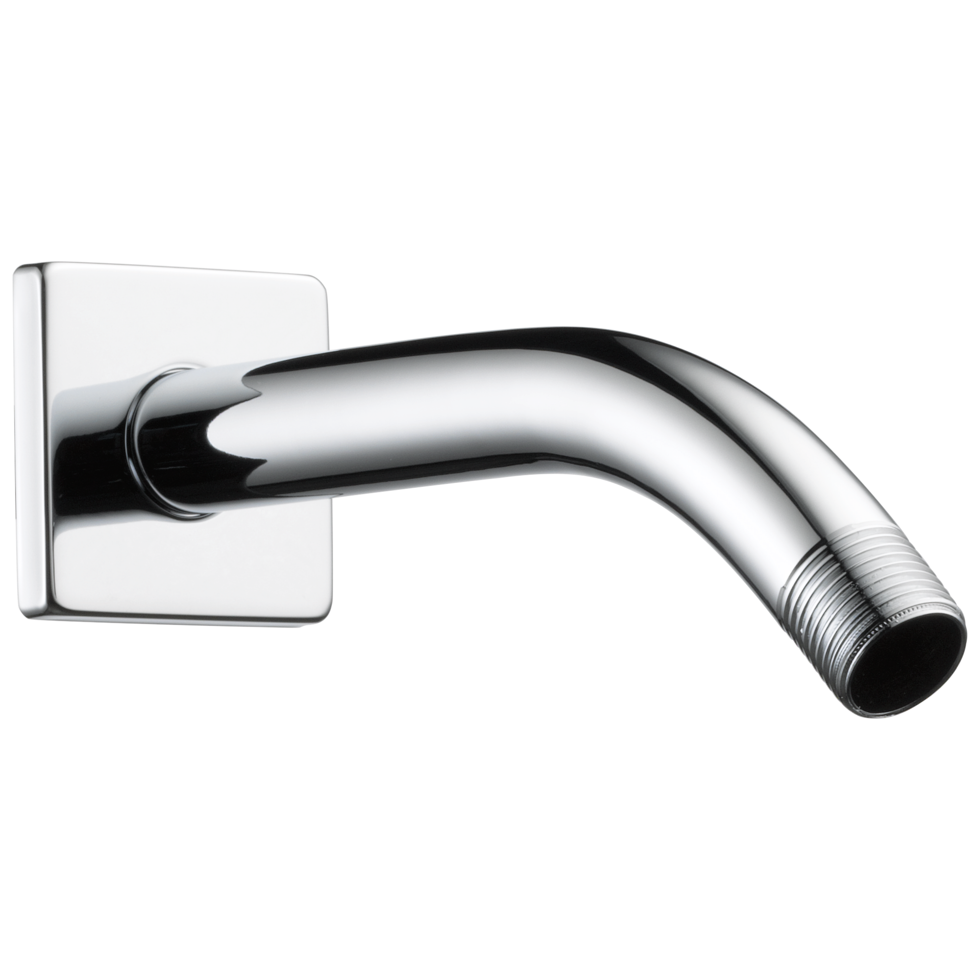 Brizo Brizo Essential™ Shower: 7" Linear Square Wall Mount Shower Arm And Flange