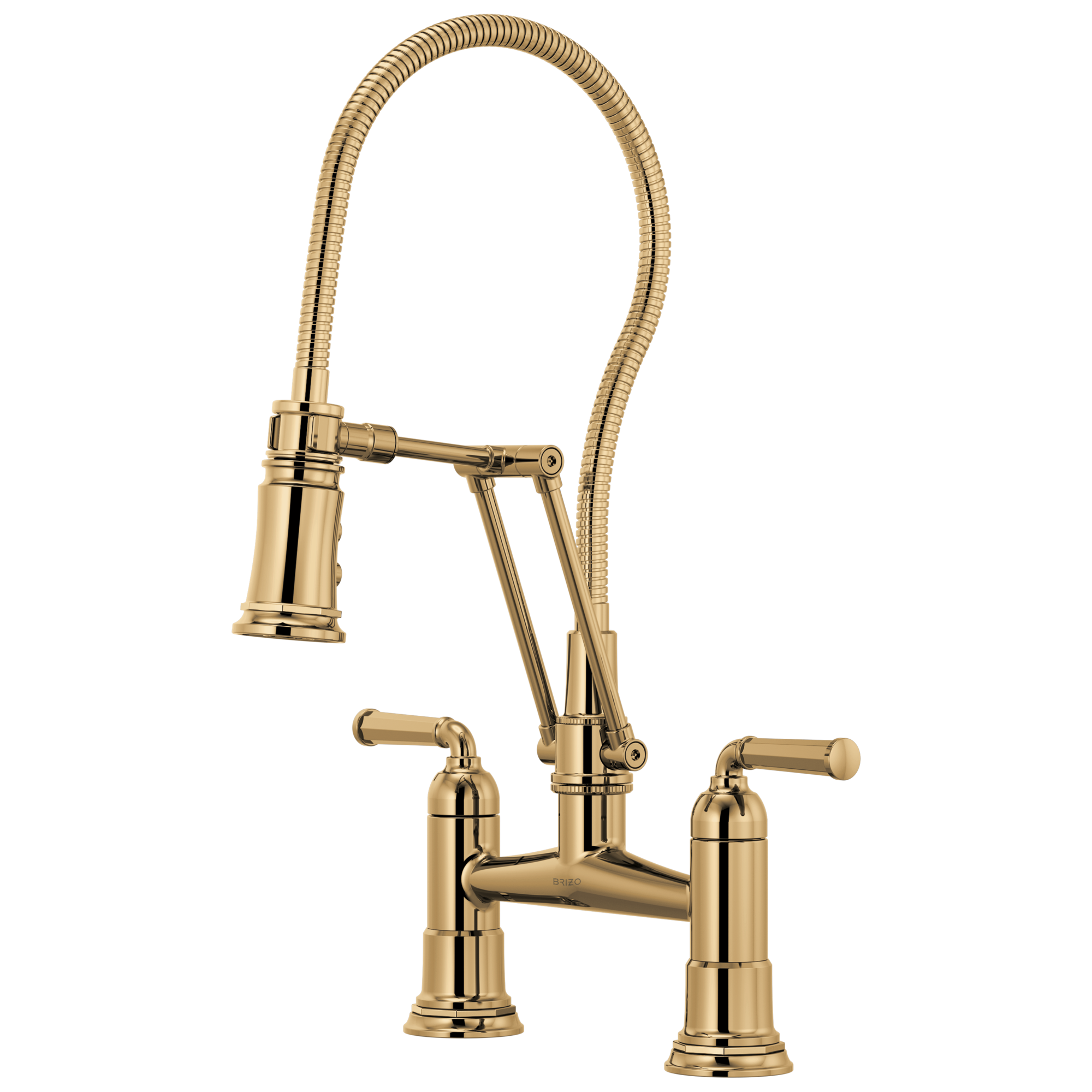 Brizo Brizo Rook®: Articulating Bridge Faucet with Finished Hose