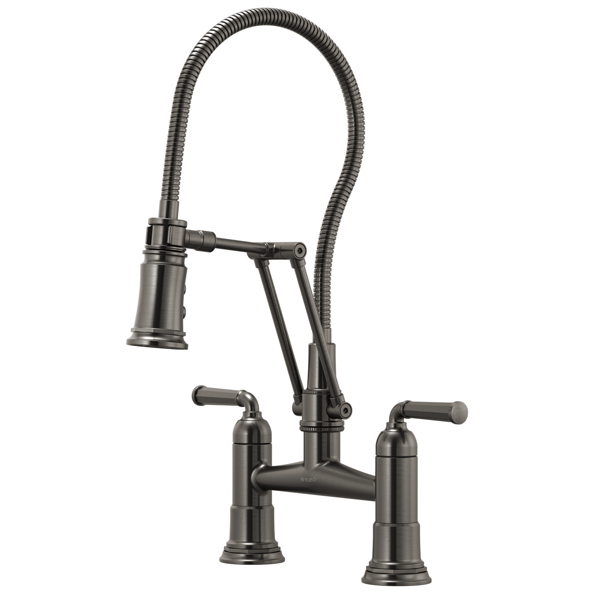 Brizo Brizo Rook®: Articulating Bridge Faucet with Finished Hose