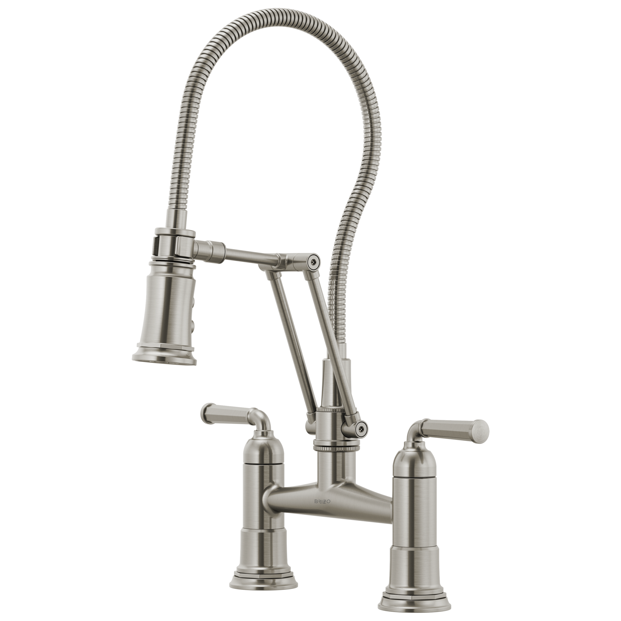 Brizo Brizo Rook®: Articulating Bridge Faucet with Finished Hose