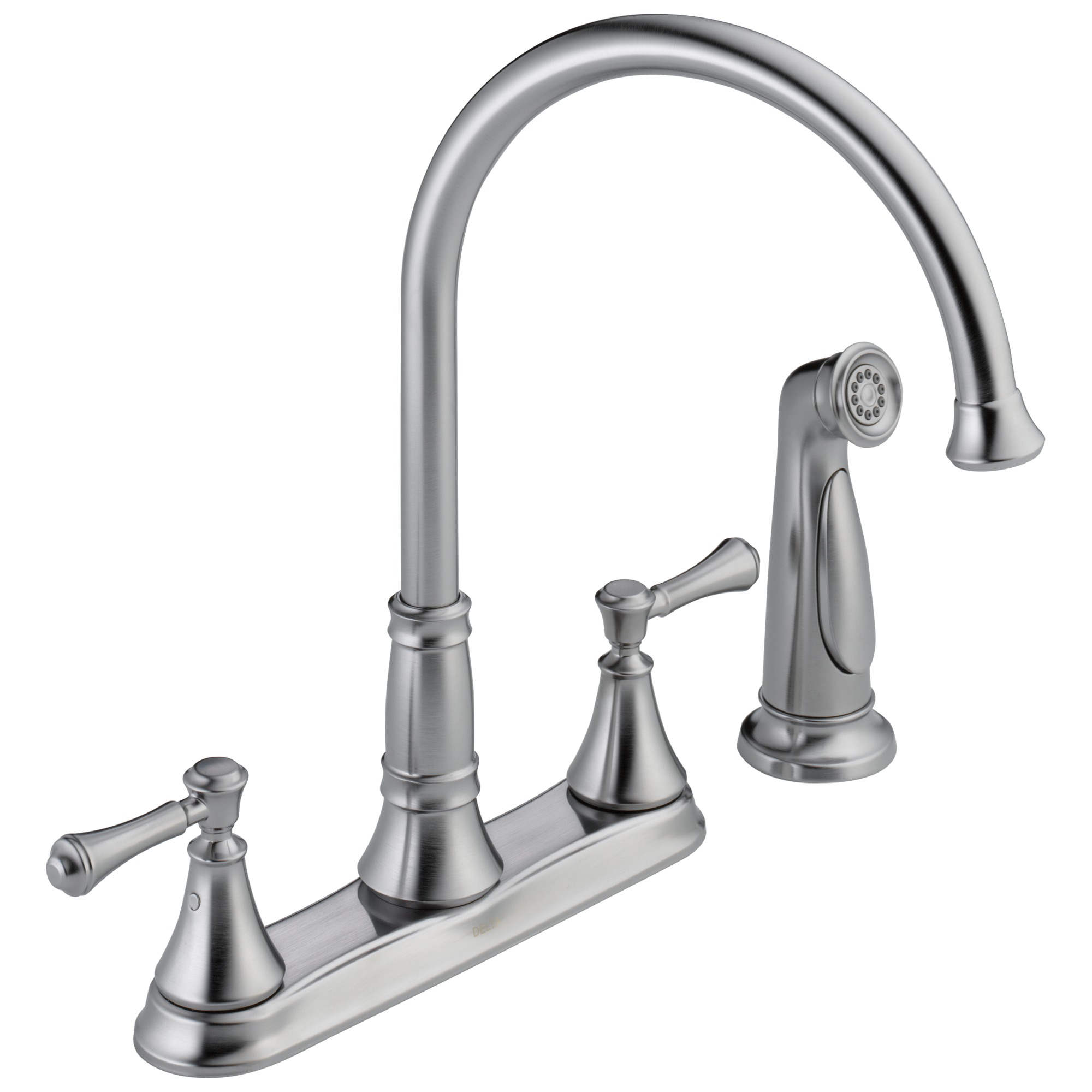 Delta Delta Cassidy®: Two Handle Kitchen Faucet with Spray Delta Delta Cassidy®: Two Handle Kitchen Faucet with Spray
