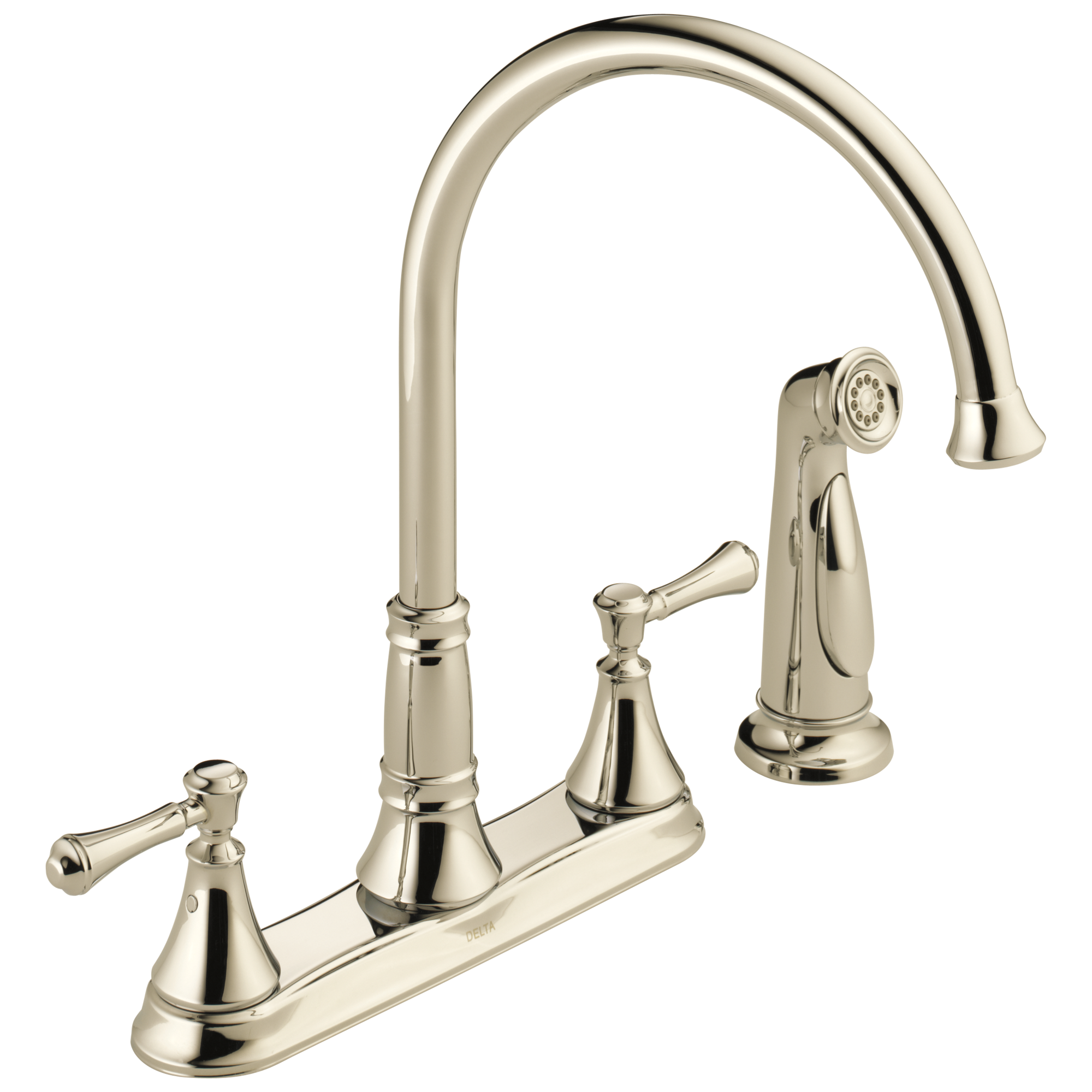Delta Delta Cassidy®: Two Handle Kitchen Faucet with Spray Delta Delta Cassidy®: Two Handle Kitchen Faucet with Spray