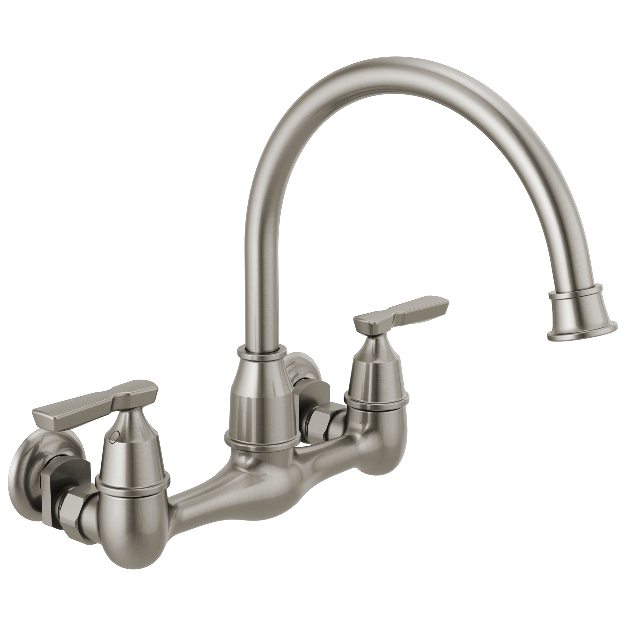 Delta Delta Corin: Two Handle Wall Mounted Kitchen Faucet Delta Delta Corin: Two Handle Wall Mounted Kitchen Faucet