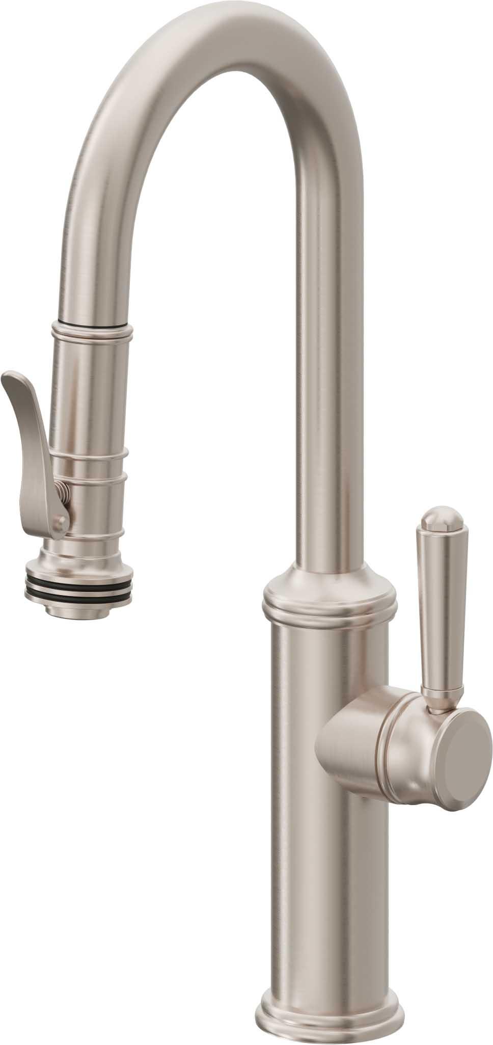 California Faucets Pull-Down Prep/Bar Faucet with Squeeze Sprayer