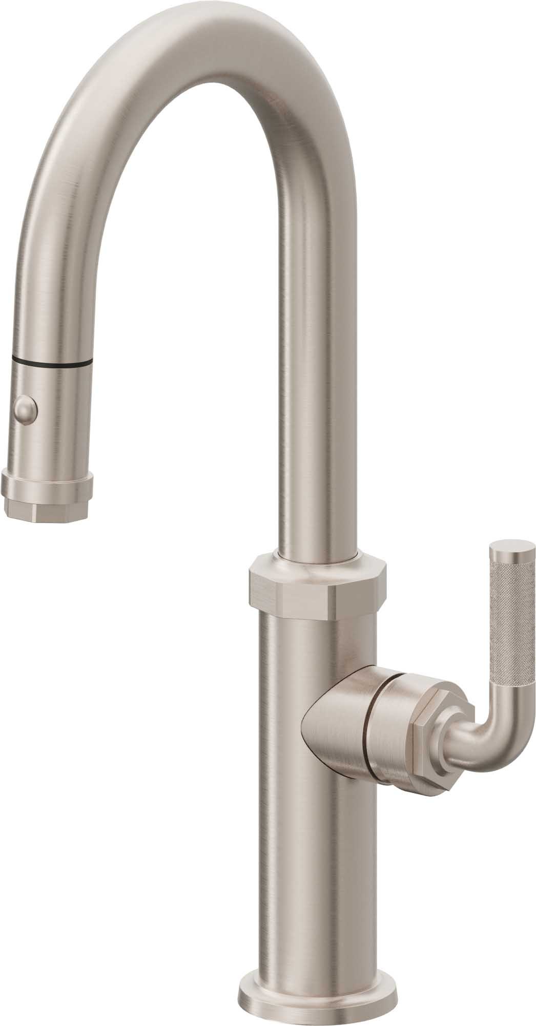 California Faucets Pull-Down Prep/Bar Faucet with Button Sprayer