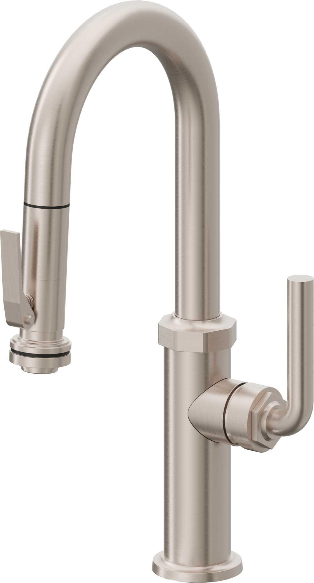 California Faucets Pull-Down Prep/Bar Faucet with Squeeze Sprayer