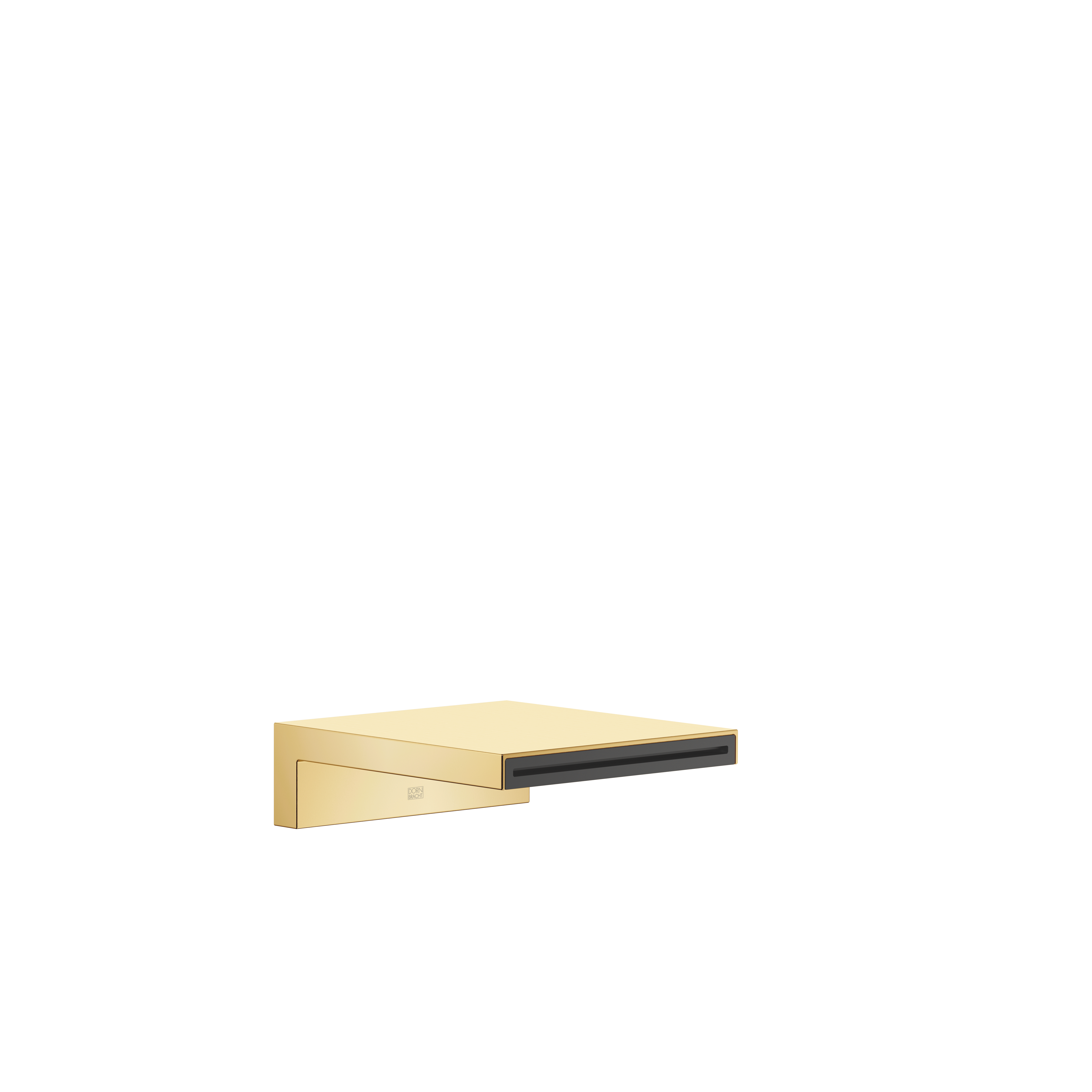 DornBracht Cascade tub spout for wall-mounted installation - Brushed Durabrass (23kt Gold)