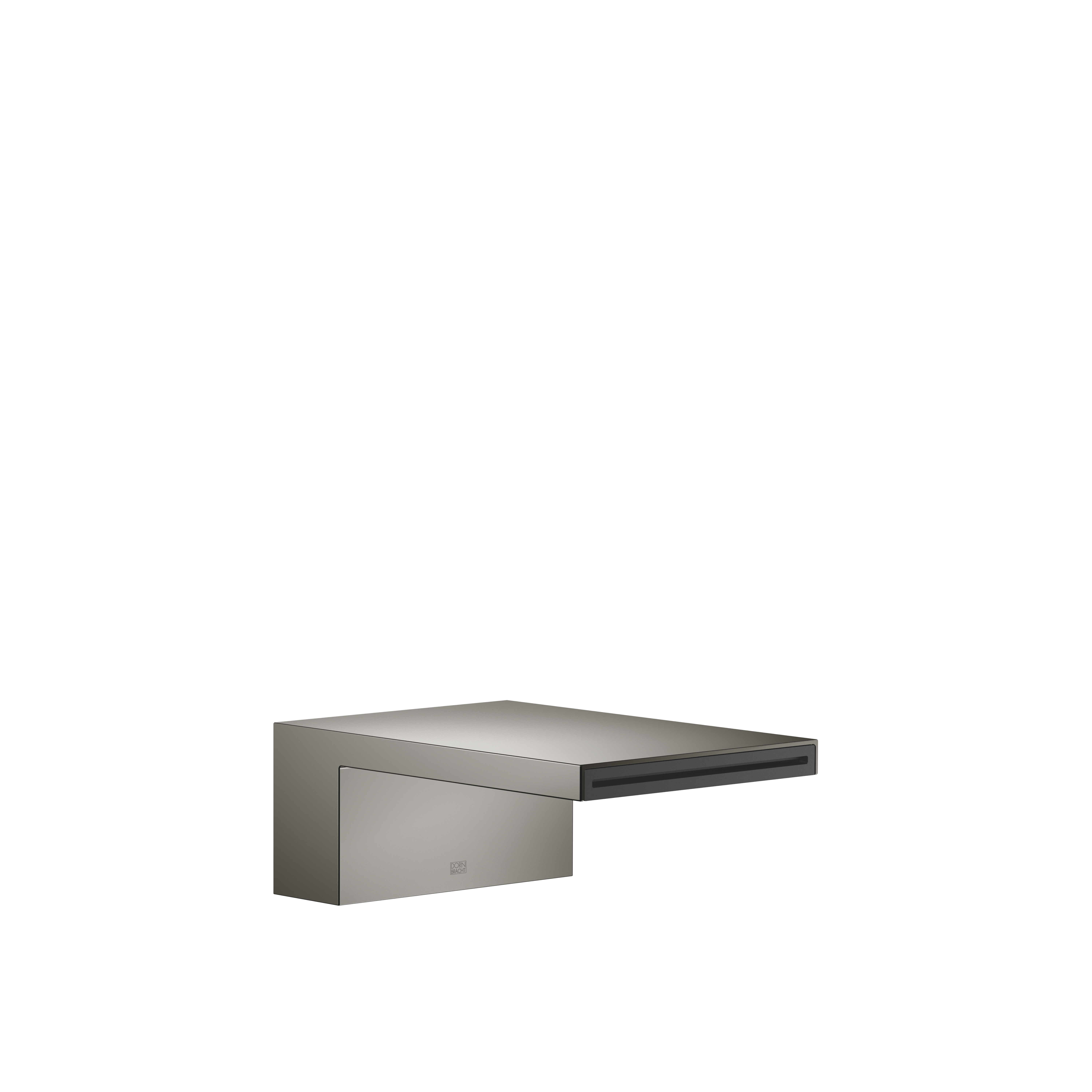 DornBracht MEM Cascade tub spout without diverter for deck-mounted installation - Dark Chrome