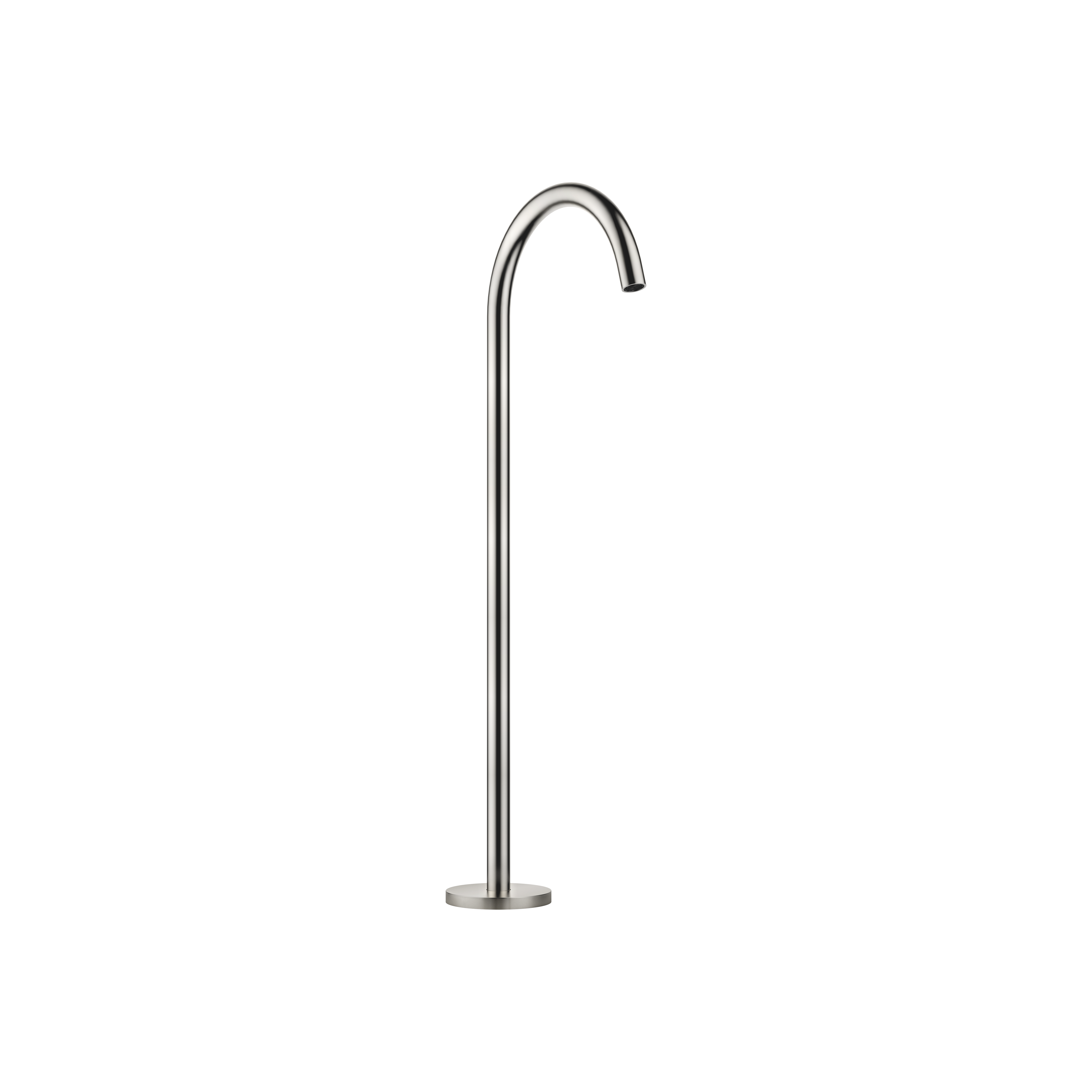 DornBracht META Tub spout without diverter for freestanding installation - Brushed Platinum