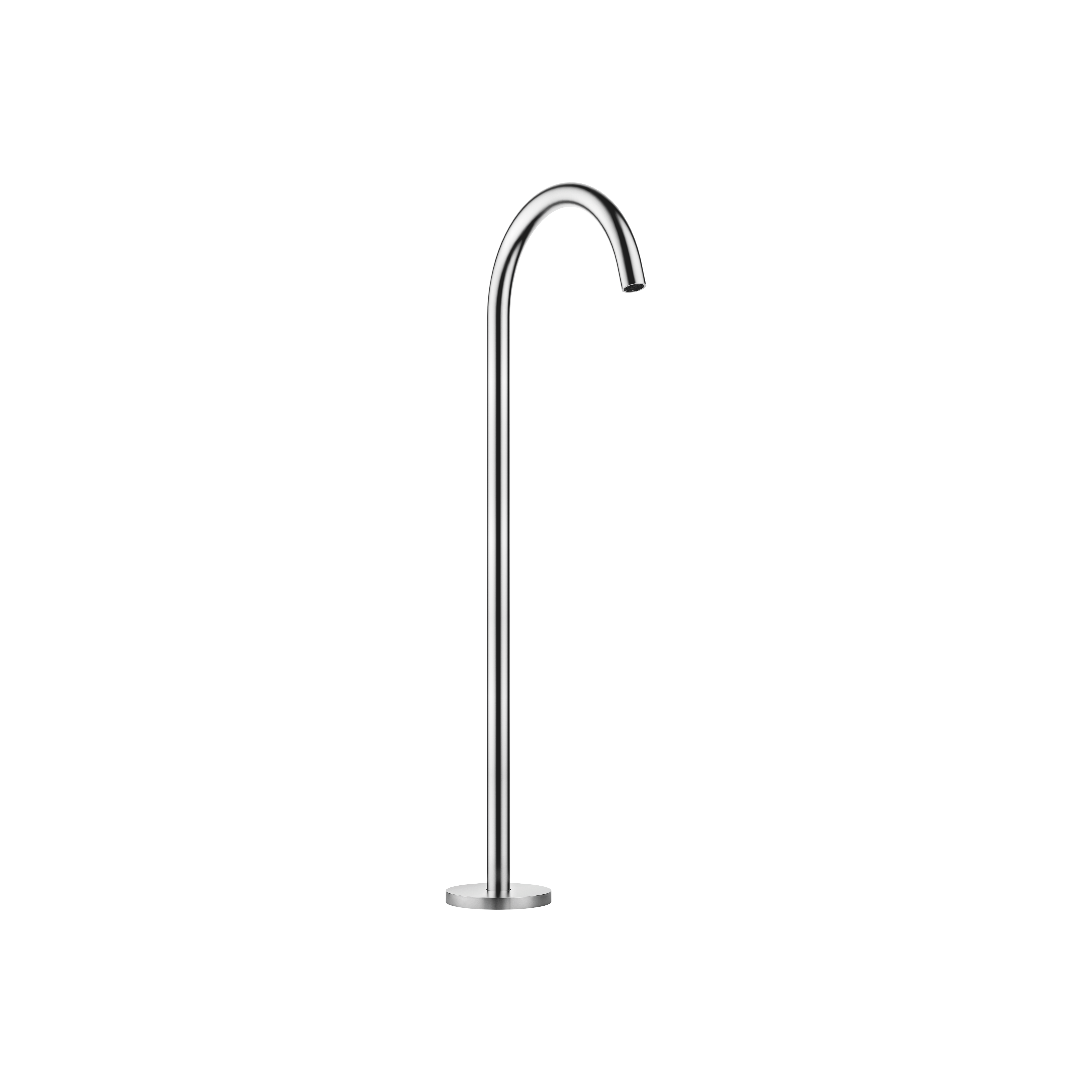 DornBracht META Tub spout without diverter for freestanding installation - Brushed Chrome