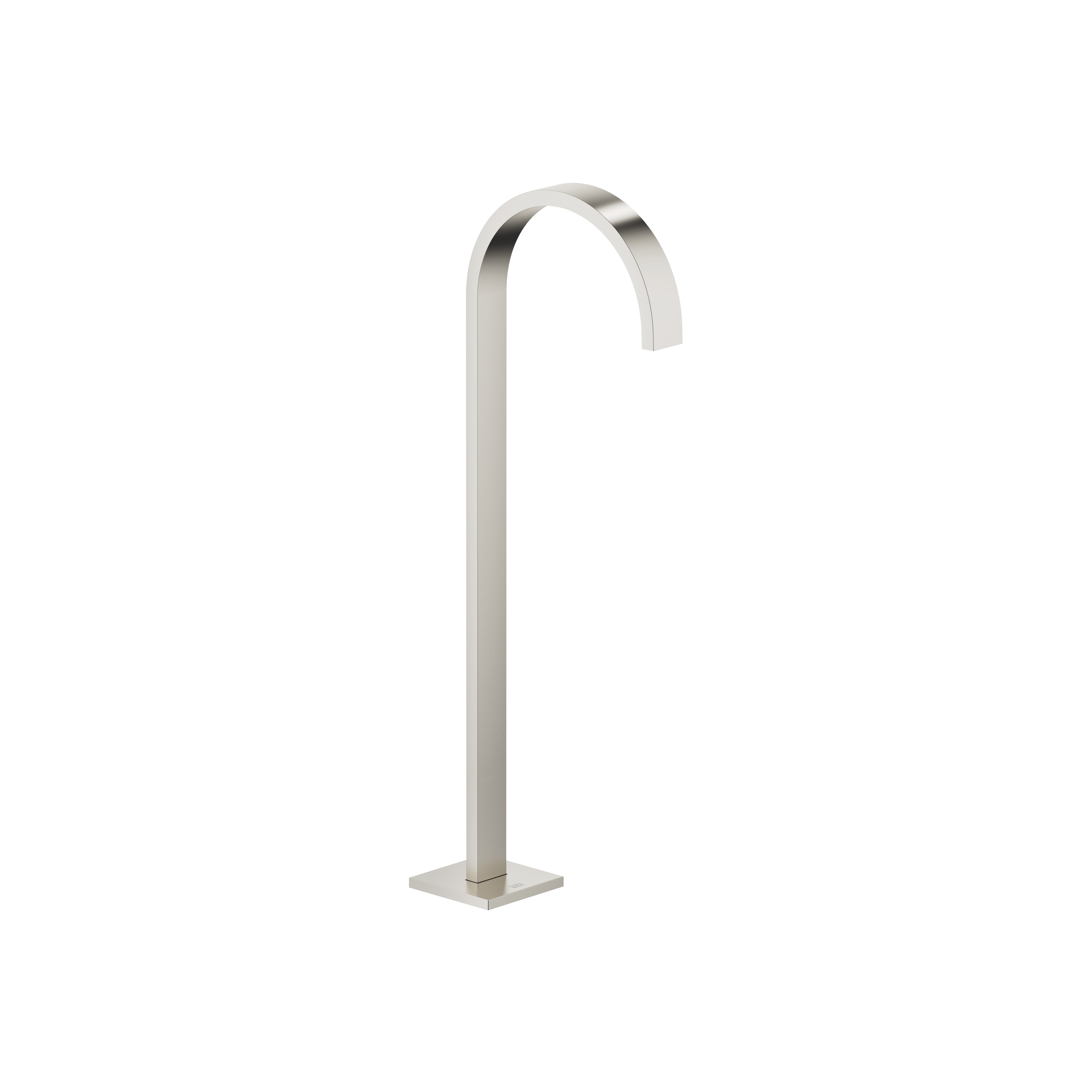DornBracht MEM Tub spout without diverter for freestanding installation - Brushed Platinum