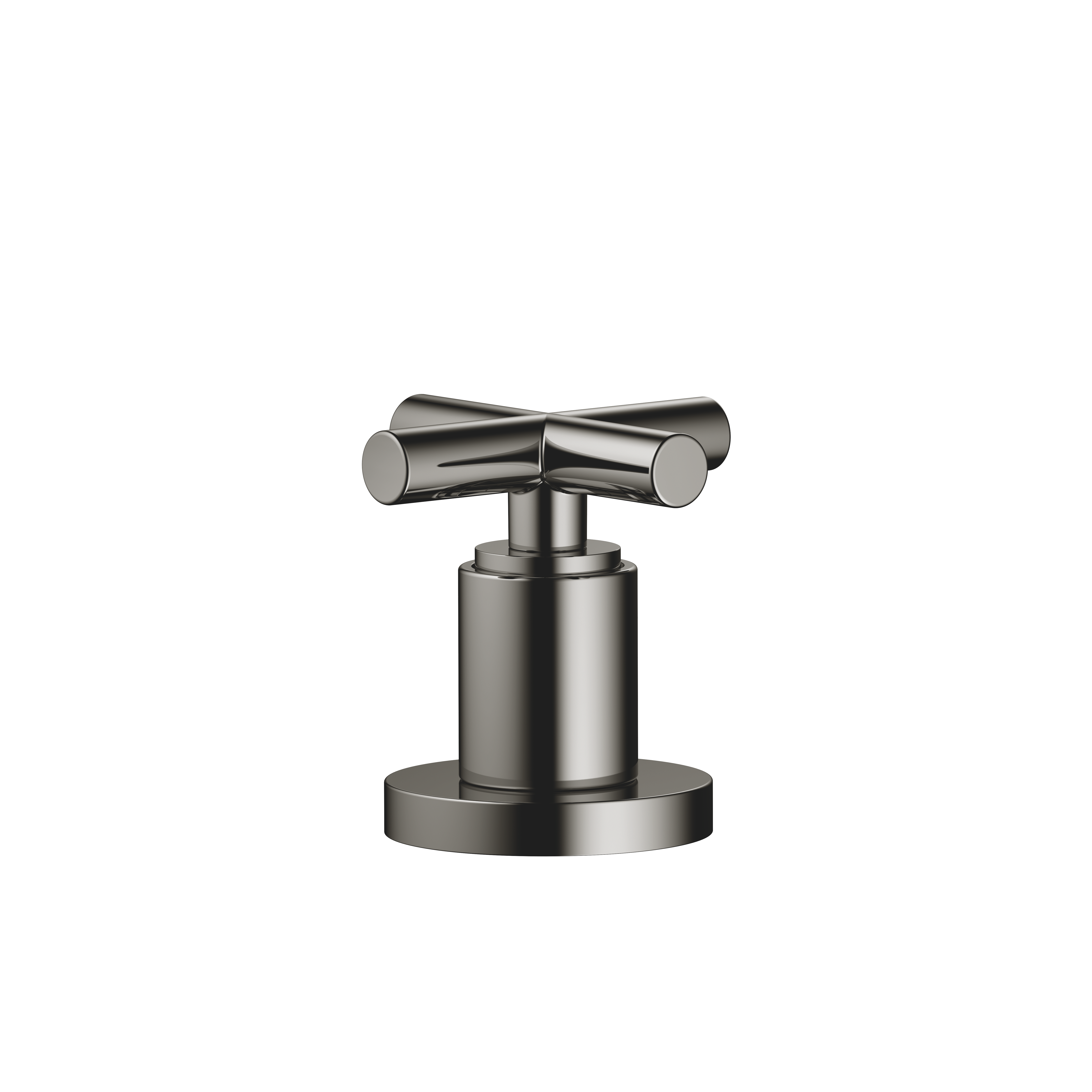 DornBracht TARA Deck valve clockwise-closing hot or cold - Dark Chrome