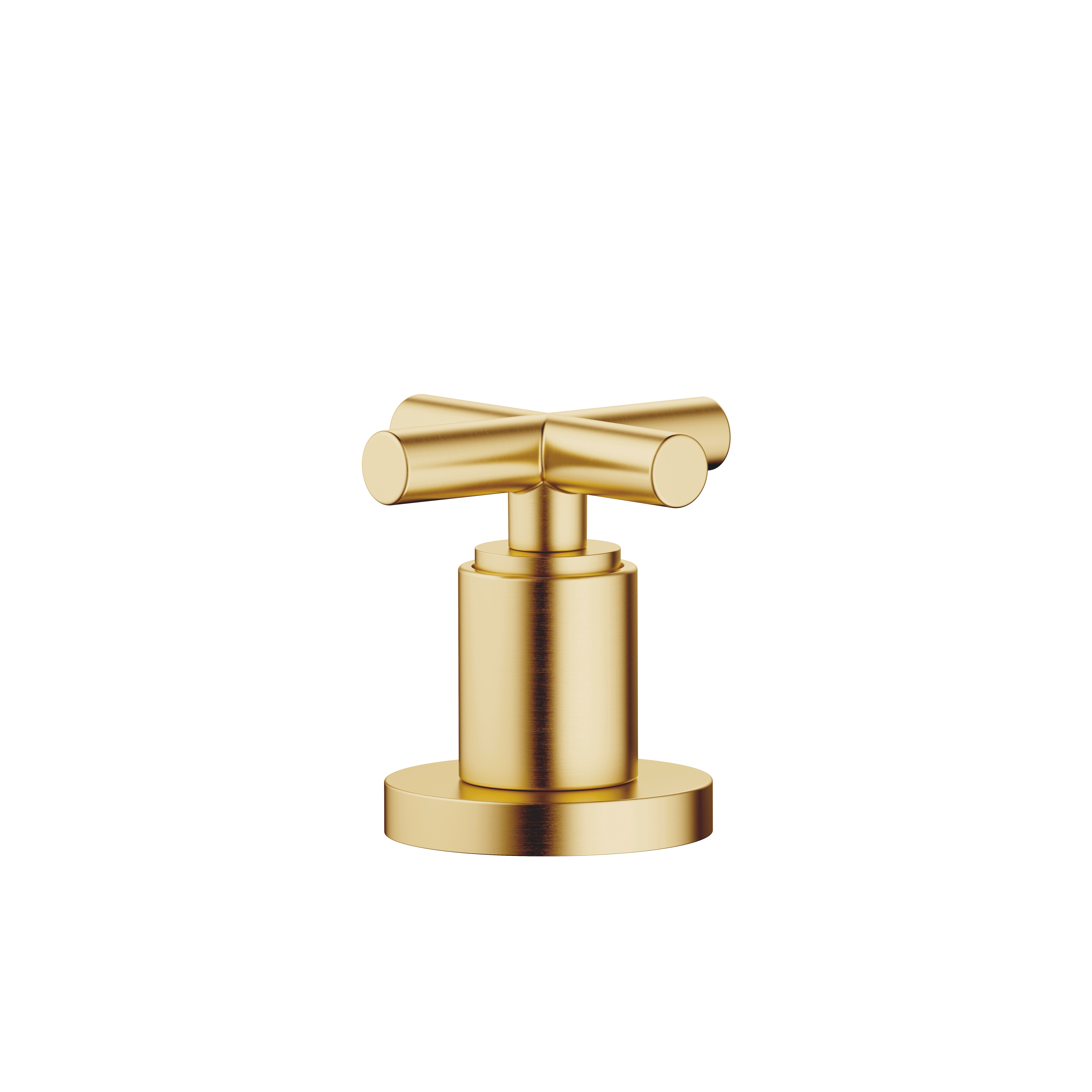 DornBracht TARA Deck valve clockwise-closing hot or cold - Brushed Durabrass (23kt Gold)