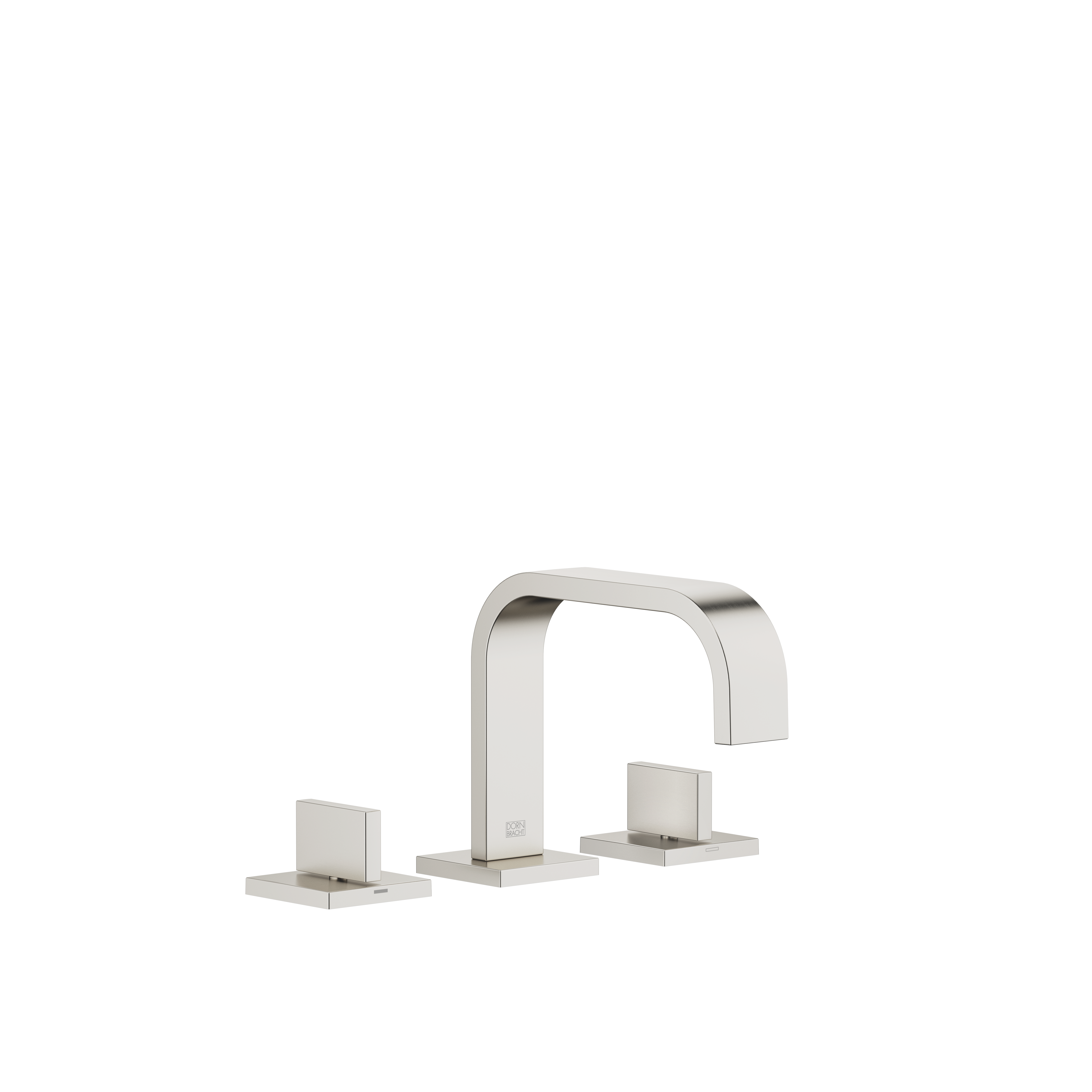 DornBracht MEM Three-hole lavatory mixer with drain - Brushed Platinum