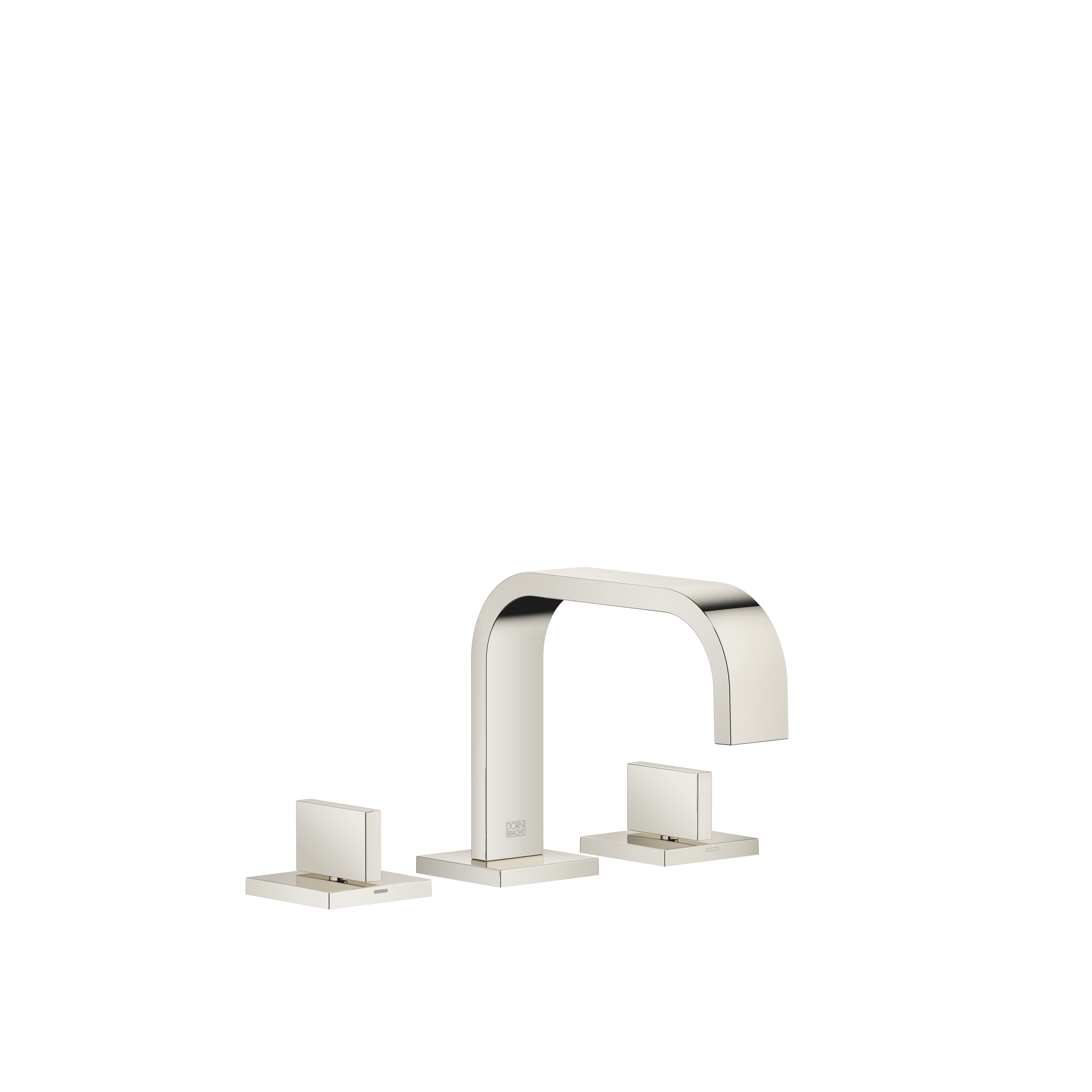 DornBracht MEM Three-hole lavatory mixer with drain - Platinum