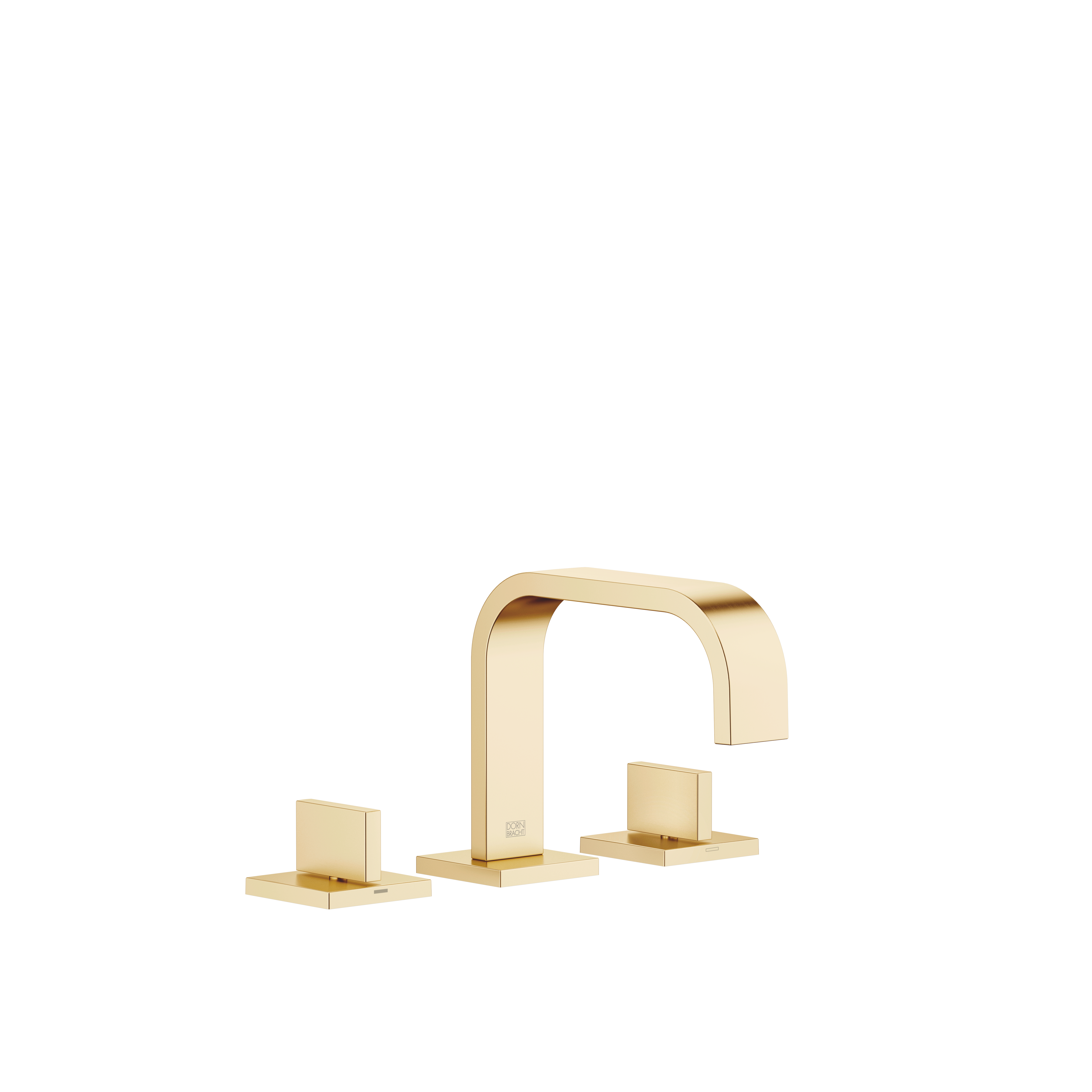 DornBracht MEM Three-hole lavatory mixer with drain - Brushed Durabrass (23kt Gold)
