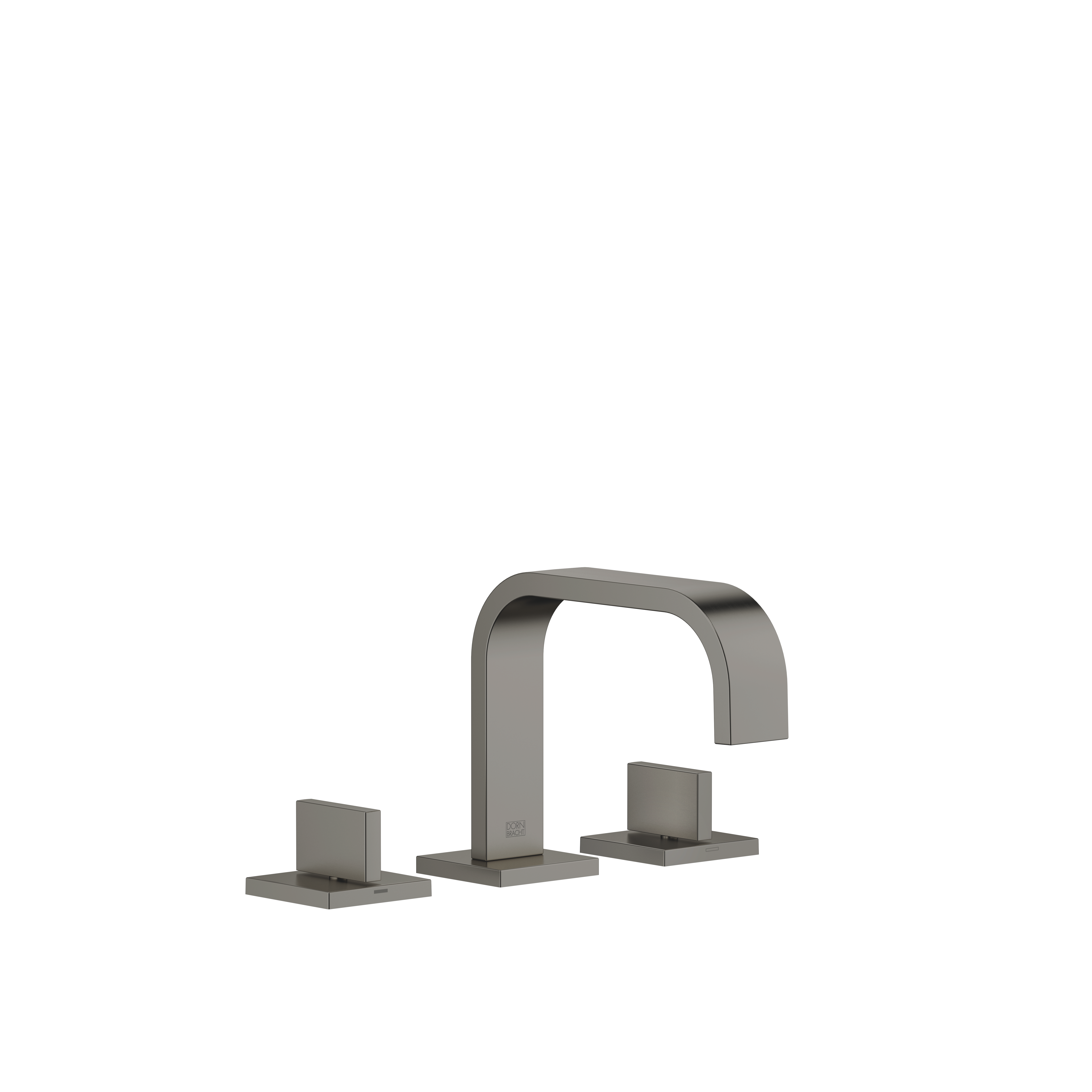 DornBracht MEM Three-hole lavatory mixer with drain - Brushed Dark Platinum