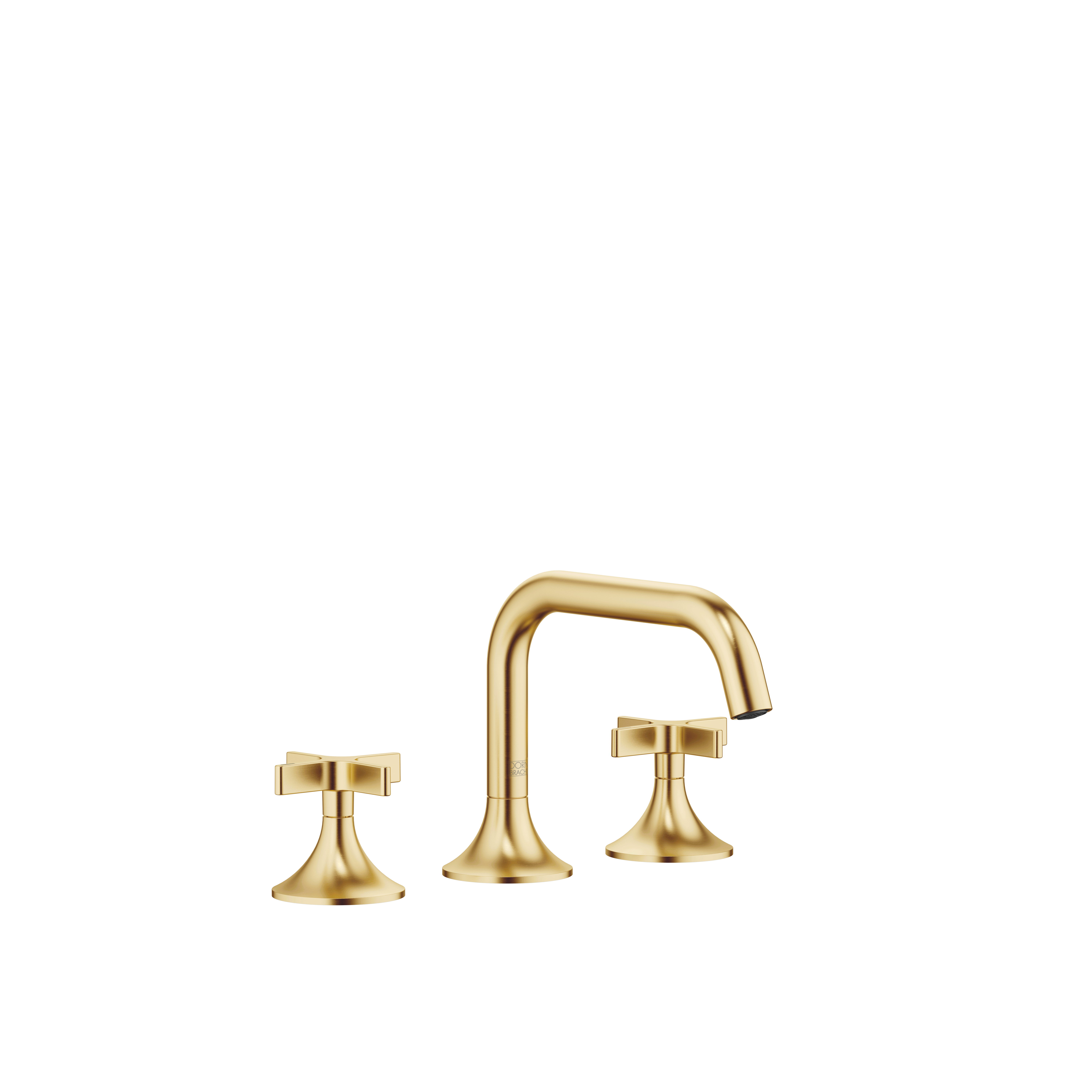 DornBracht VAIA Three-hole lavatory mixer with drain - Brushed Durabrass (23kt Gold)