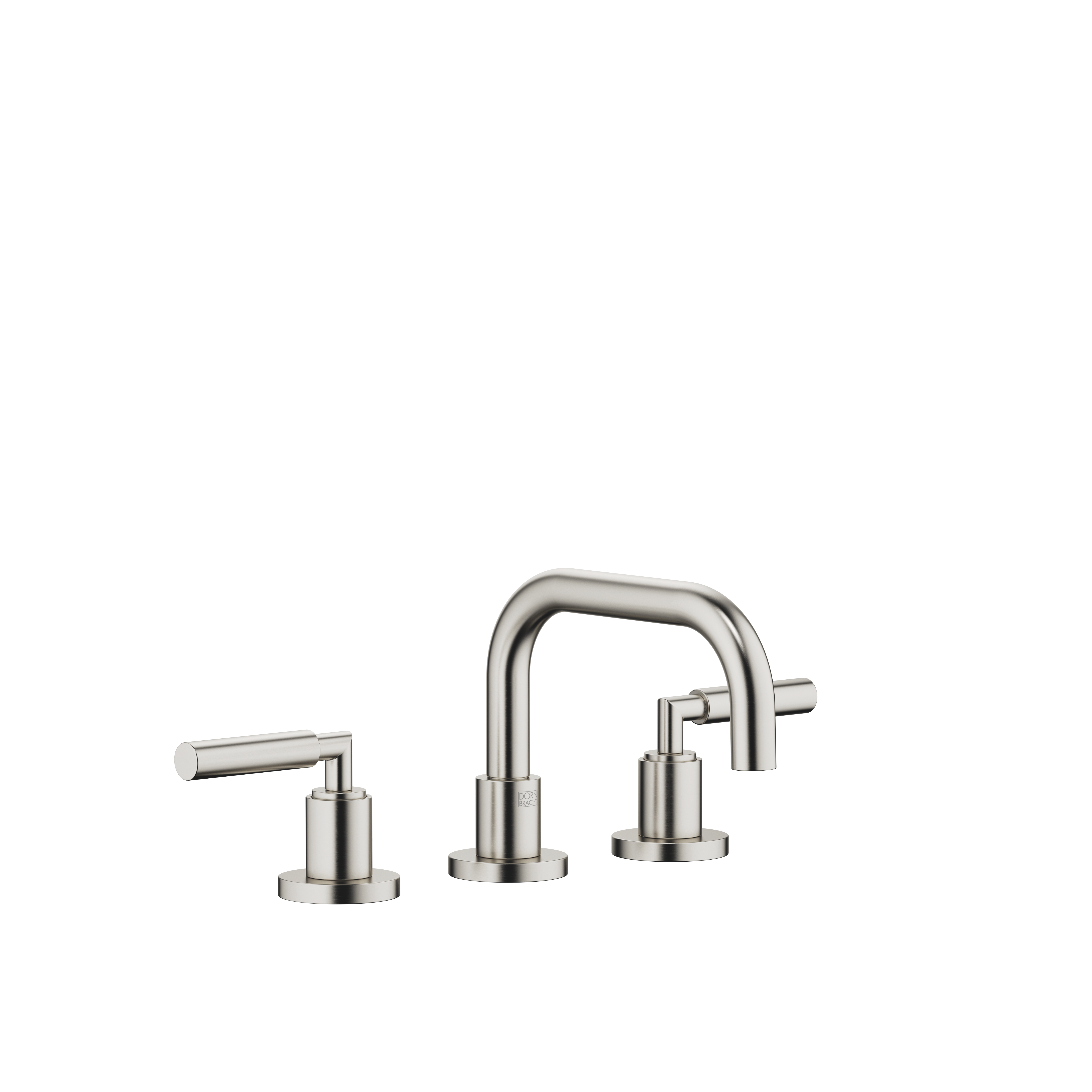 DornBracht TARA Three-hole lavatory mixer with drain - Brushed Platinum