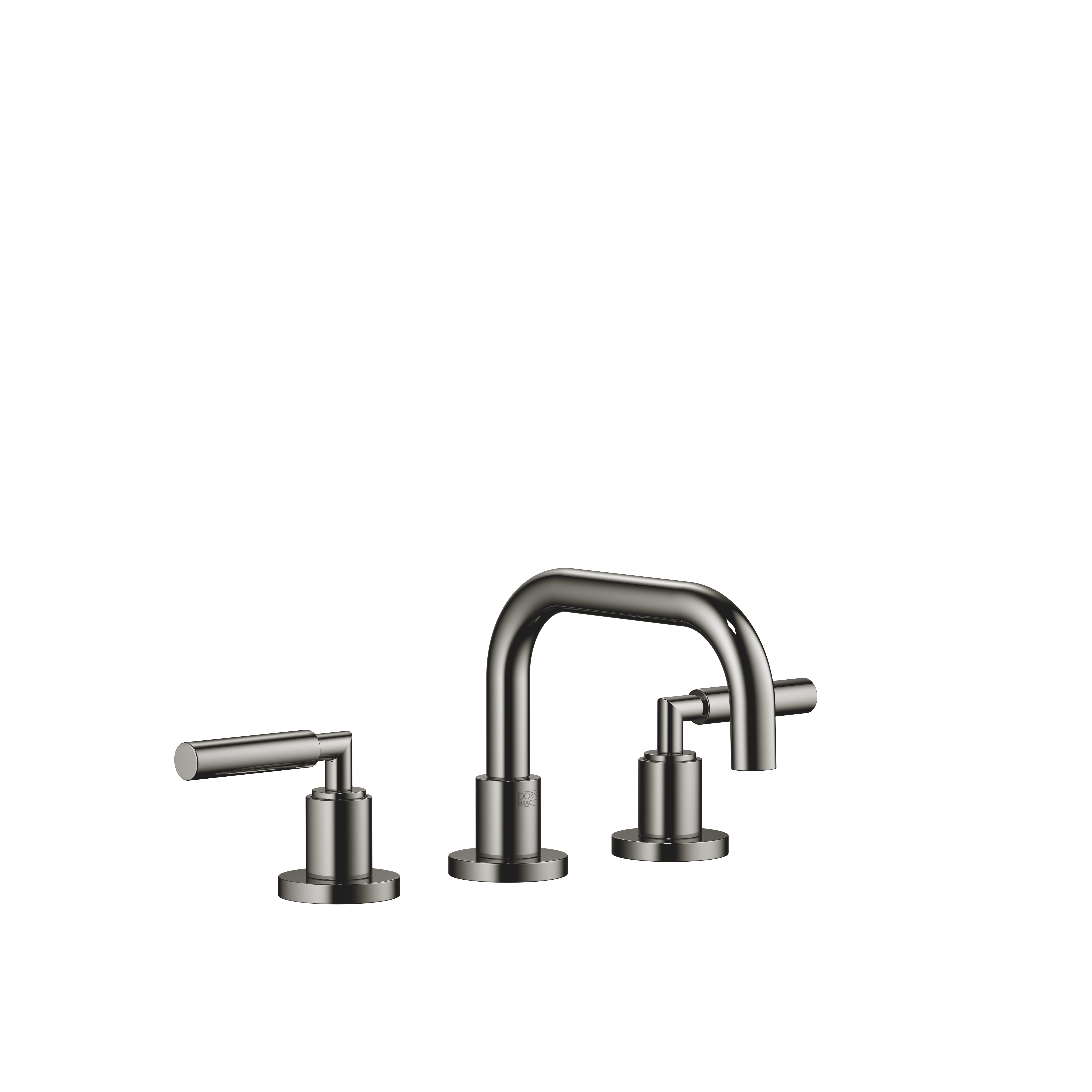 DornBracht TARA Three-hole lavatory mixer with drain - Dark Chrome