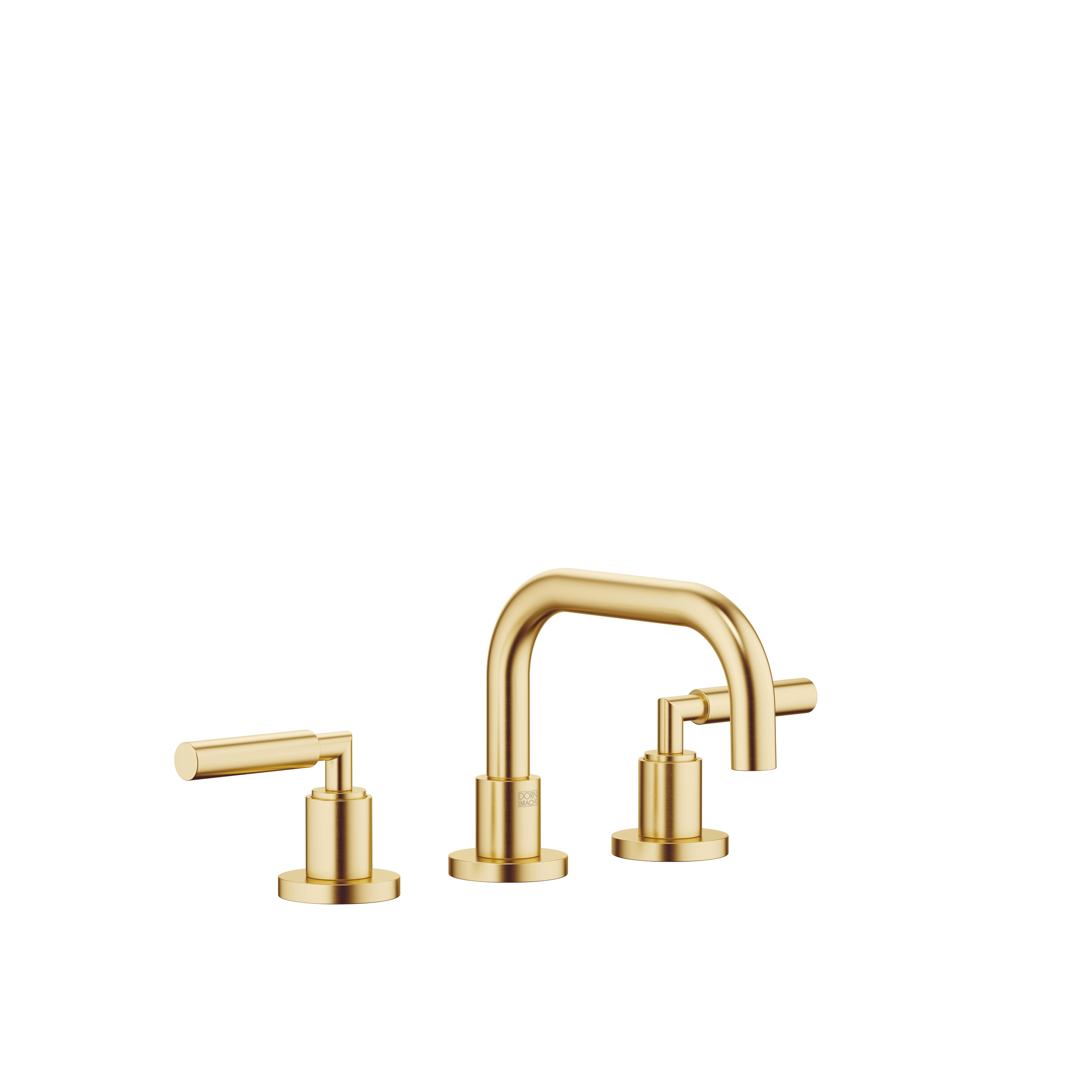 DornBracht TARA Three-hole lavatory mixer with drain - Brushed Durabrass (23kt Gold)