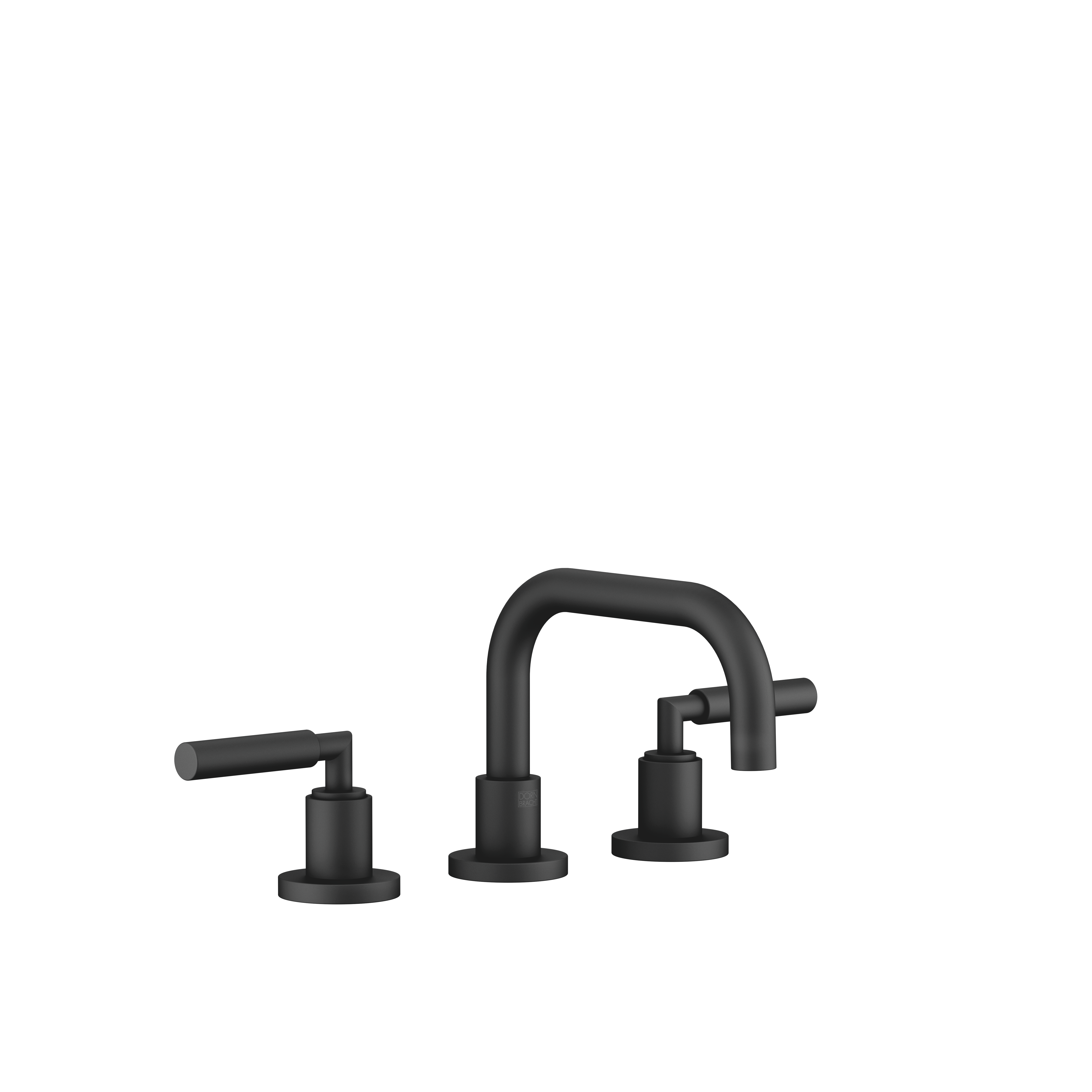 DornBracht TARA Three-hole lavatory mixer with drain - Matte Black