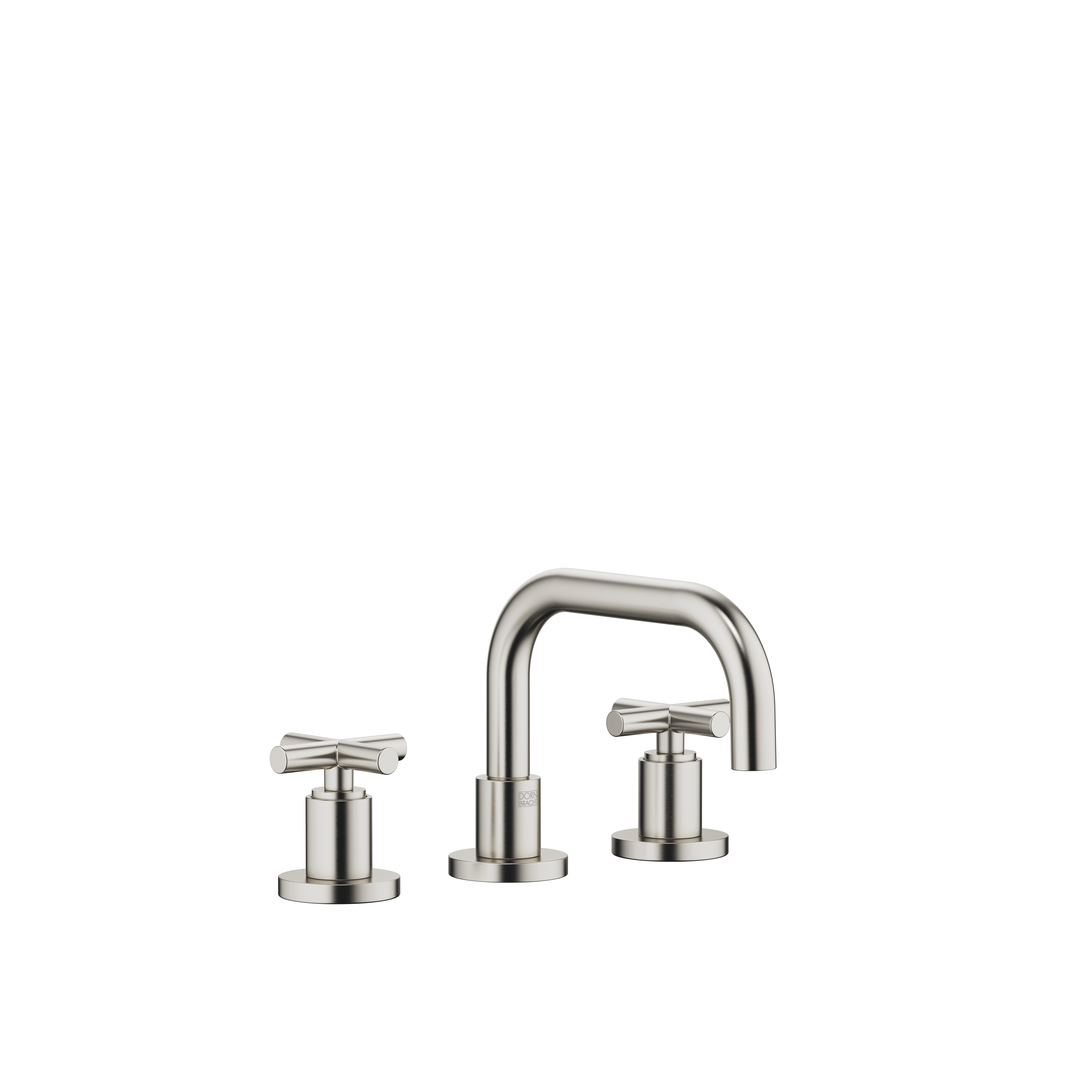 DornBracht TARA Three-hole lavatory mixer with drain - Brushed Platinum