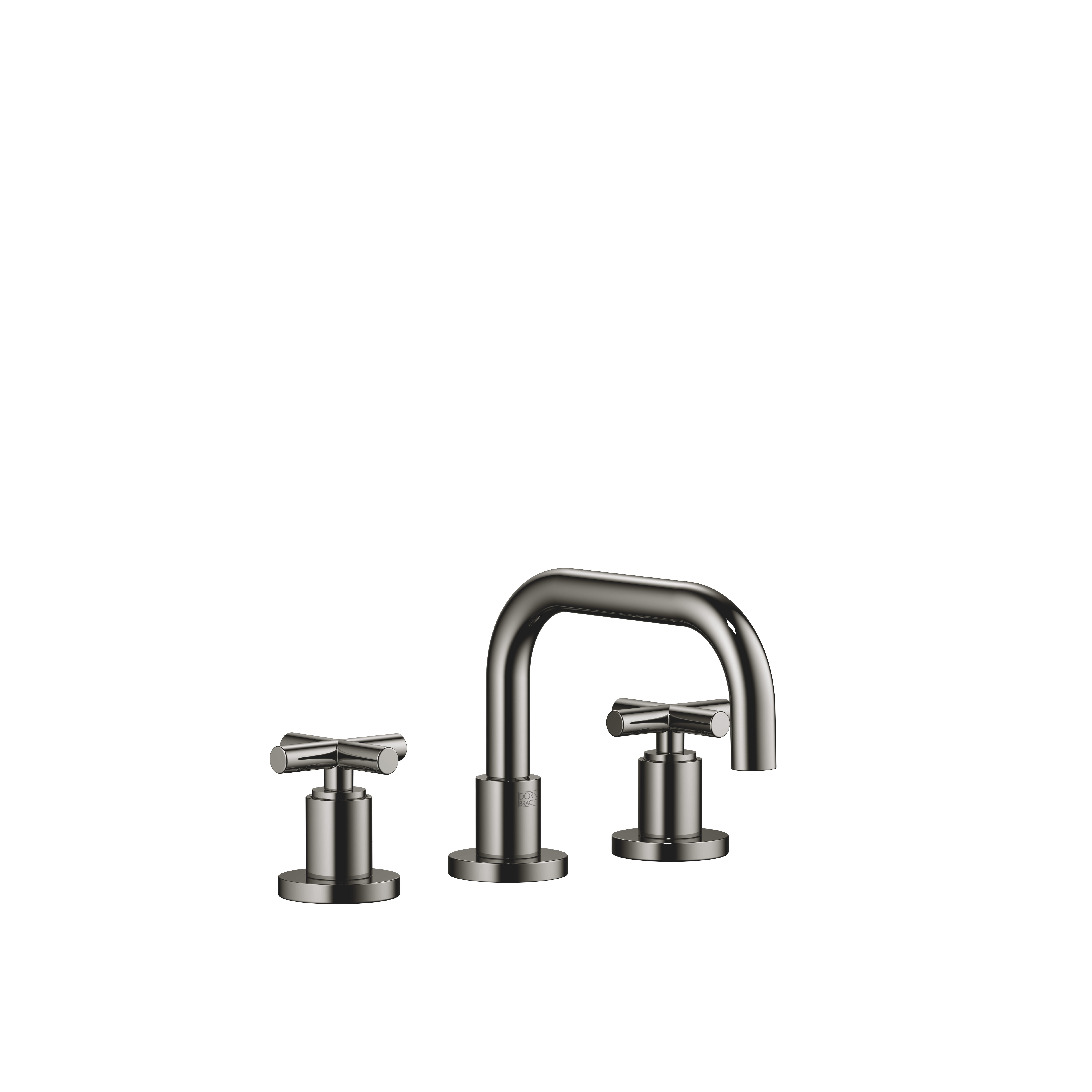 DornBracht TARA Three-hole lavatory mixer with drain - Dark Chrome
