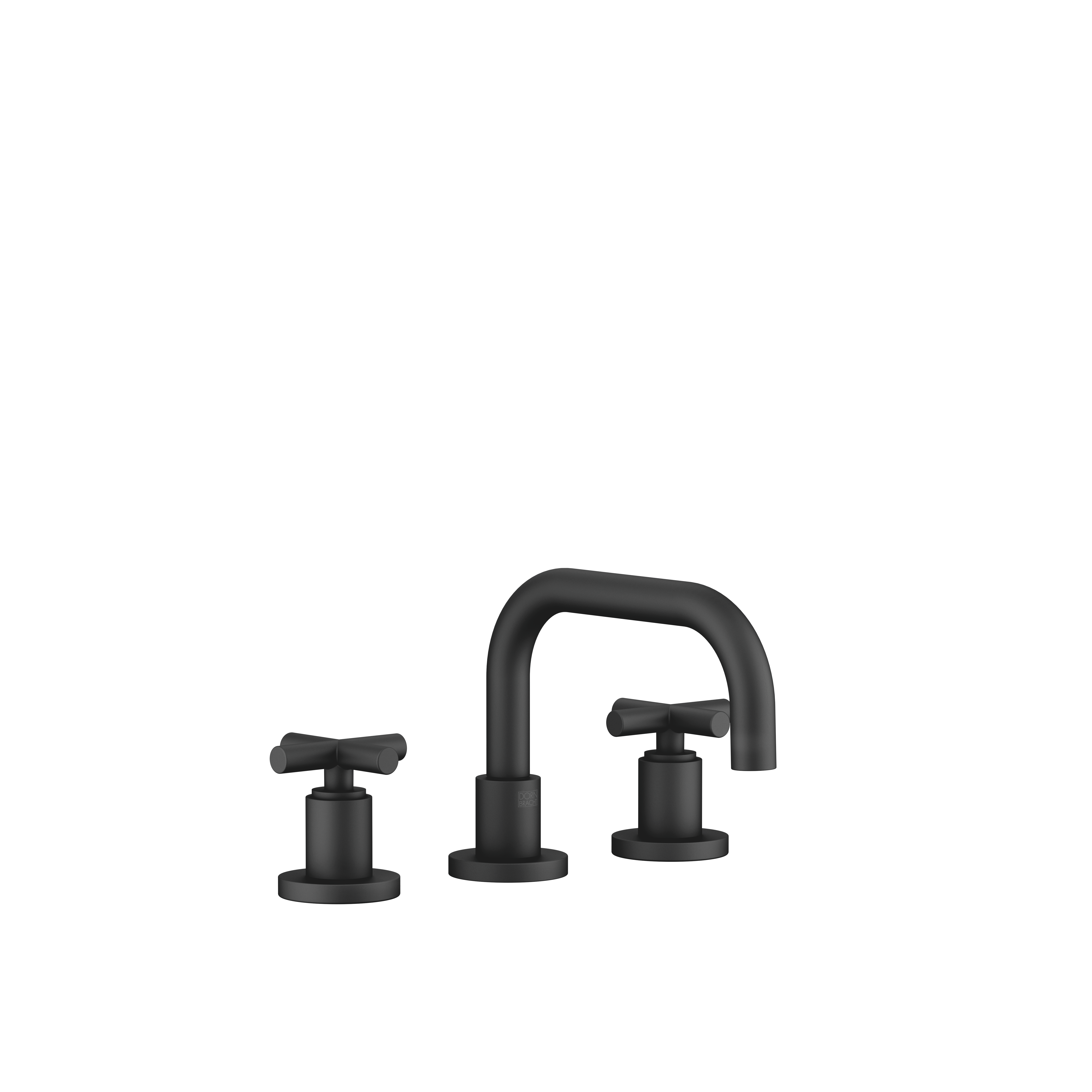 DornBracht TARA Three-hole lavatory mixer with drain - Matte Black