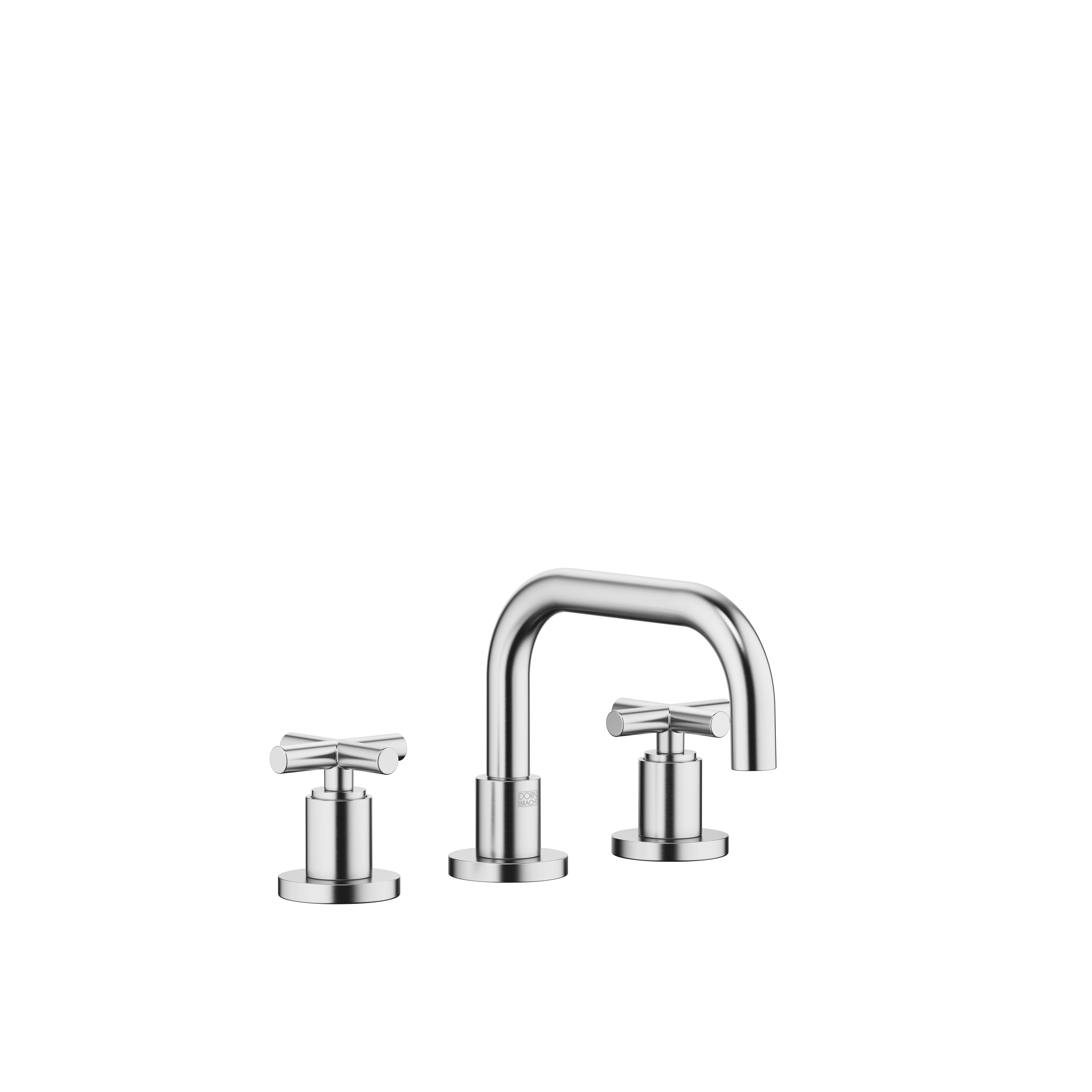 DornBracht TARA Three-hole lavatory mixer with drain - Brushed Chrome