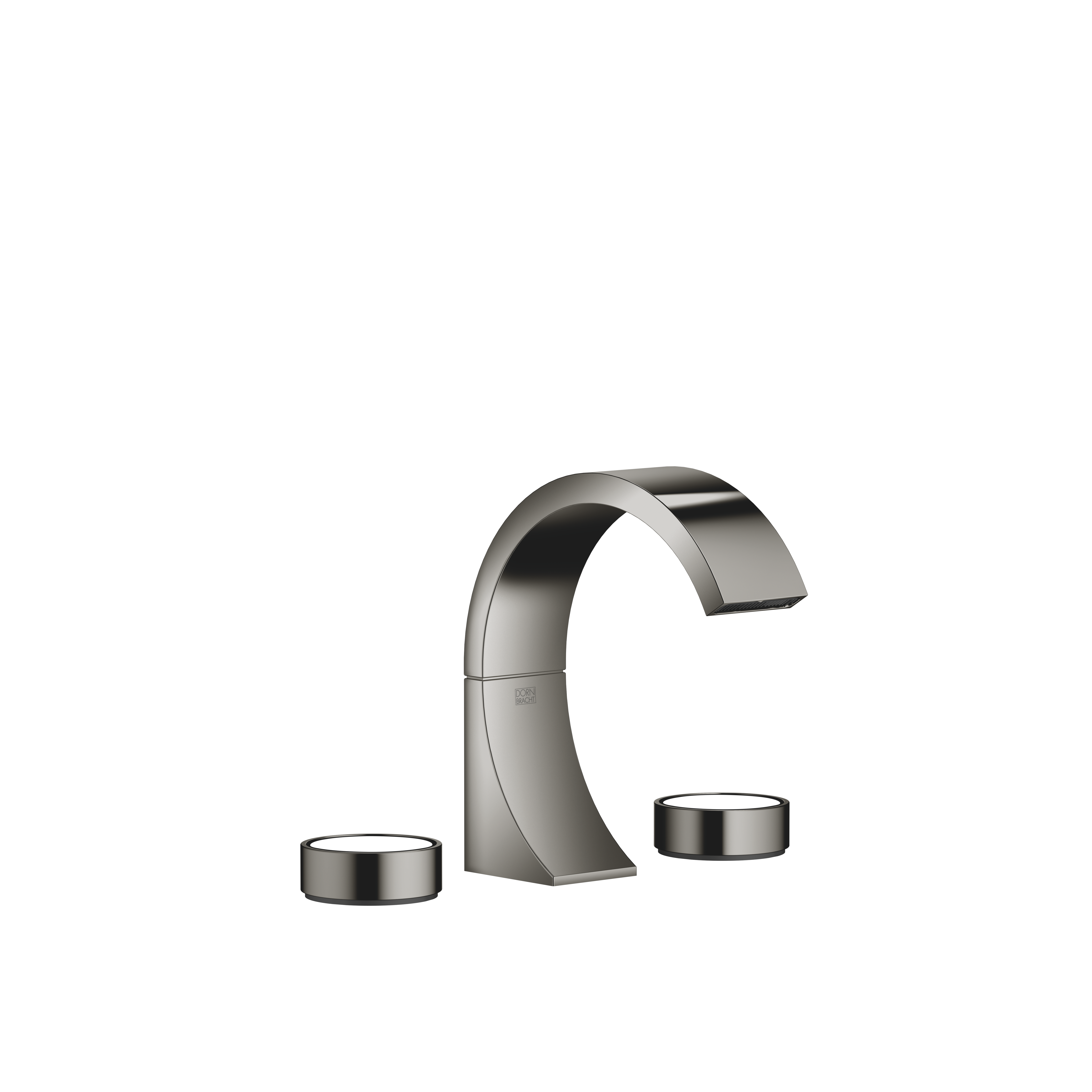 DornBracht CYO Three-hole lavatory mixer with drain Without design element - Dark Chrome