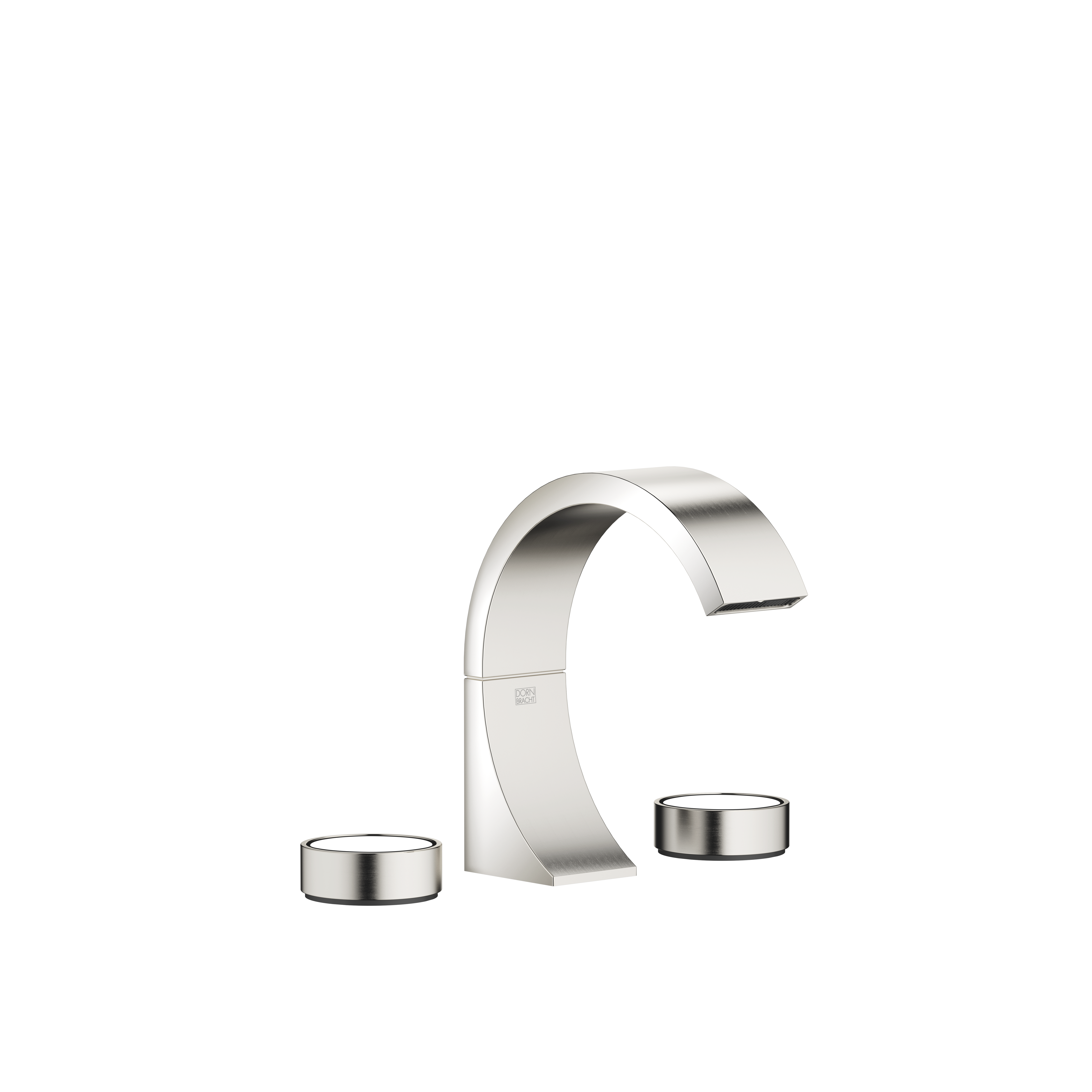 DornBracht CYO Three-hole lavatory mixer with drain Without design element - Platinum / Brushed Platinum