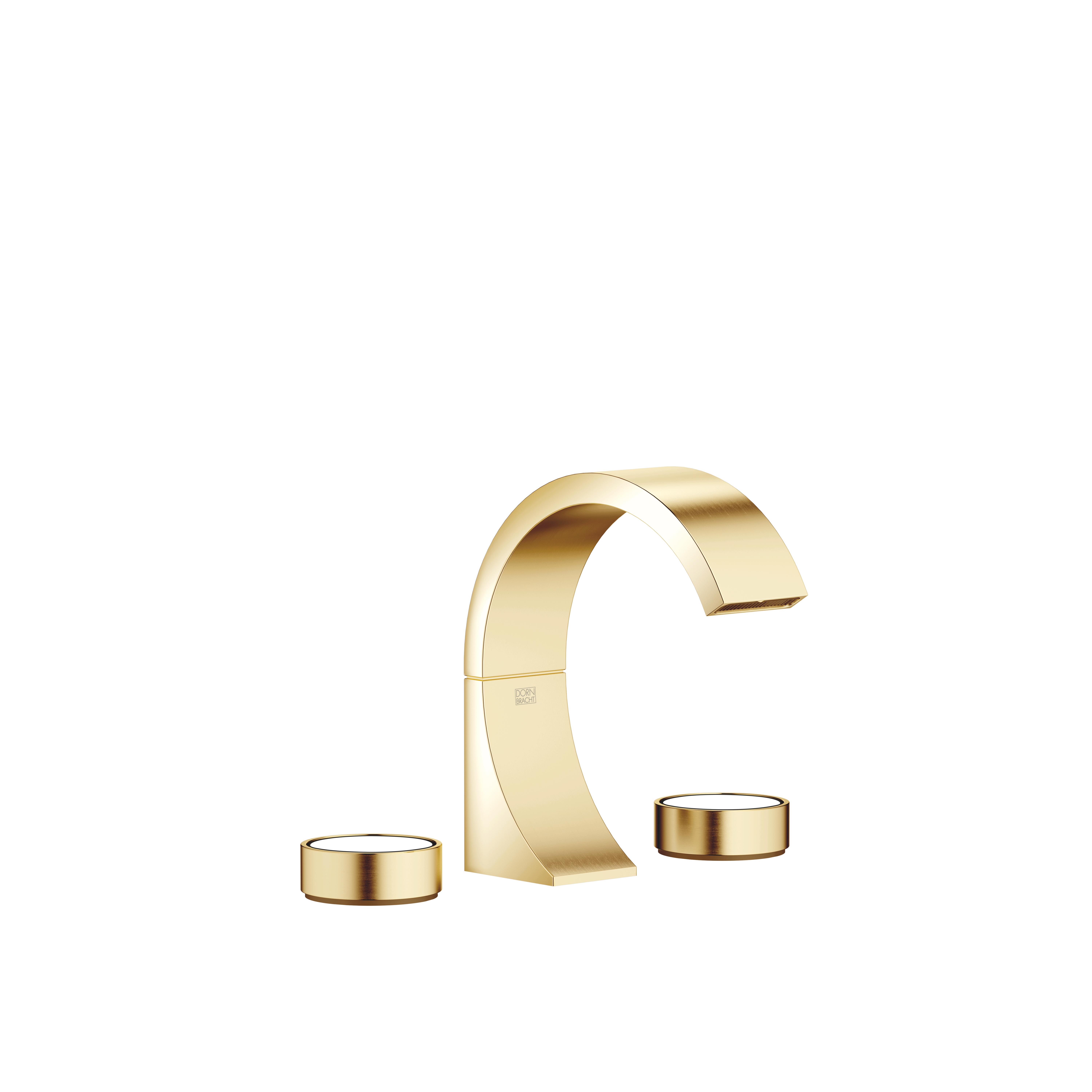 DornBracht CYO Three-hole lavatory mixer with drain Without design element - Durabrass / Brushed Durabrass (23kt Gold)