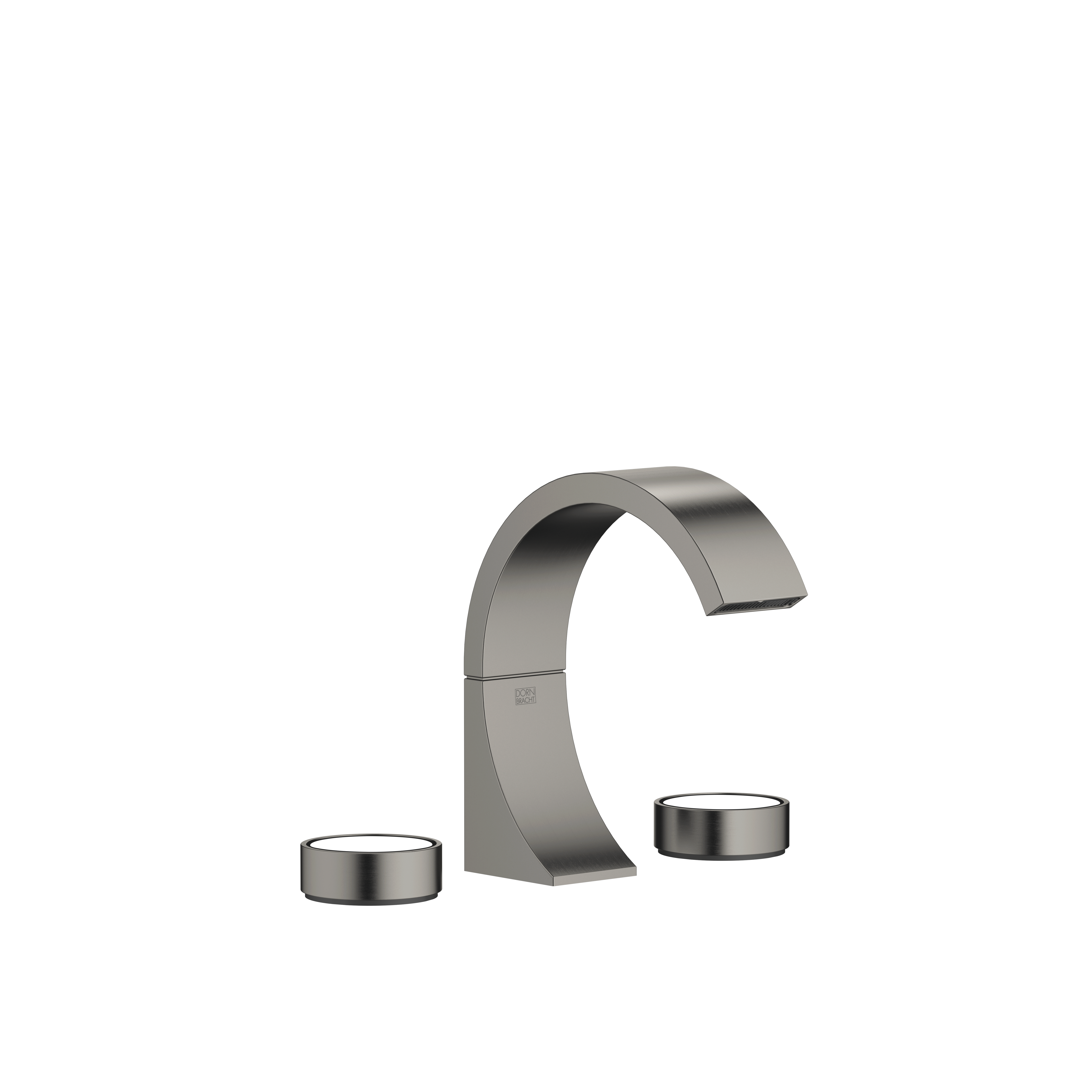 DornBracht CYO Three-hole lavatory mixer with drain Without design element - Brushed Dark Platinum