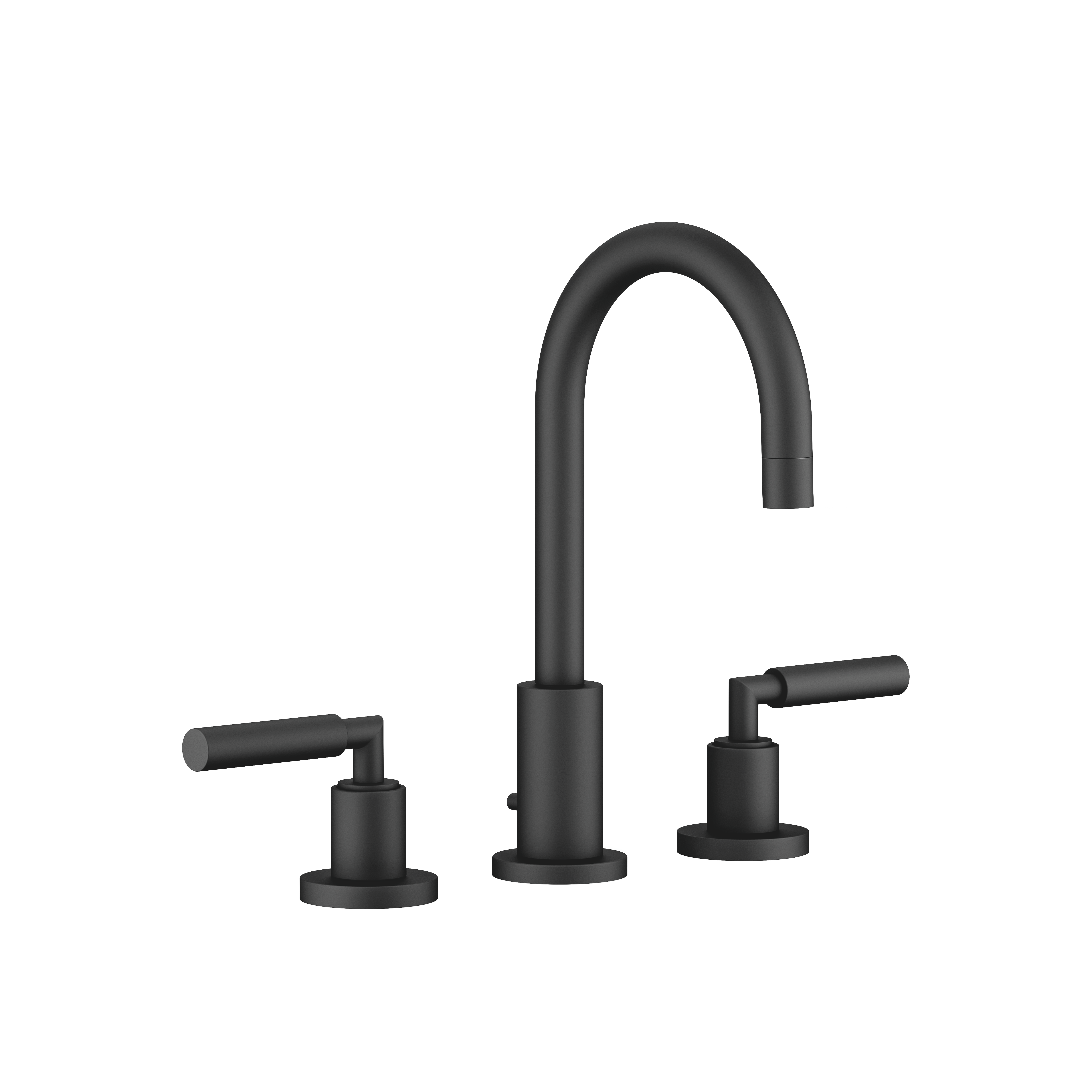 DornBracht TARA Three-hole lavatory mixer with drain - Matte Black