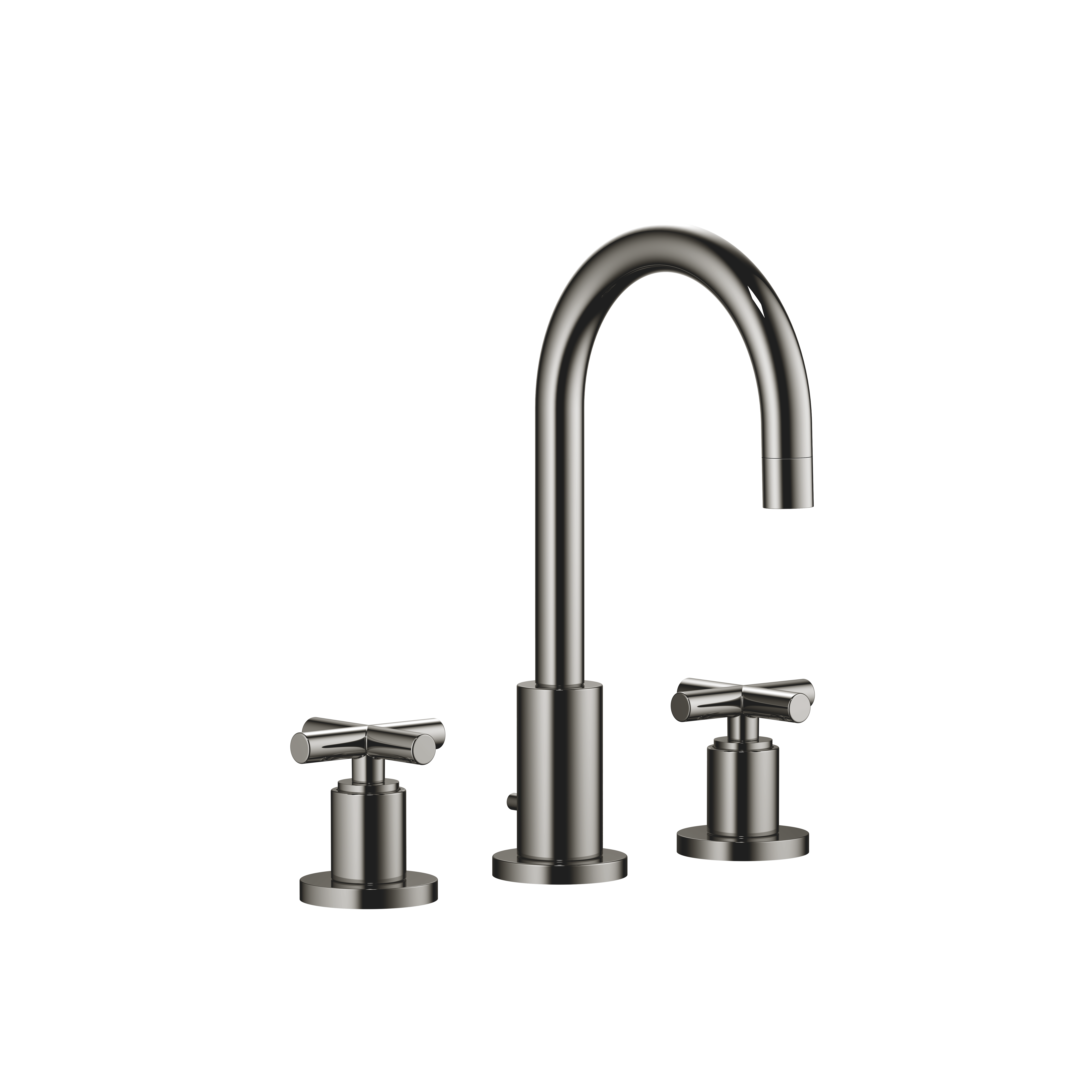 DornBracht TARA Three-hole lavatory mixer with drain - Dark Chrome