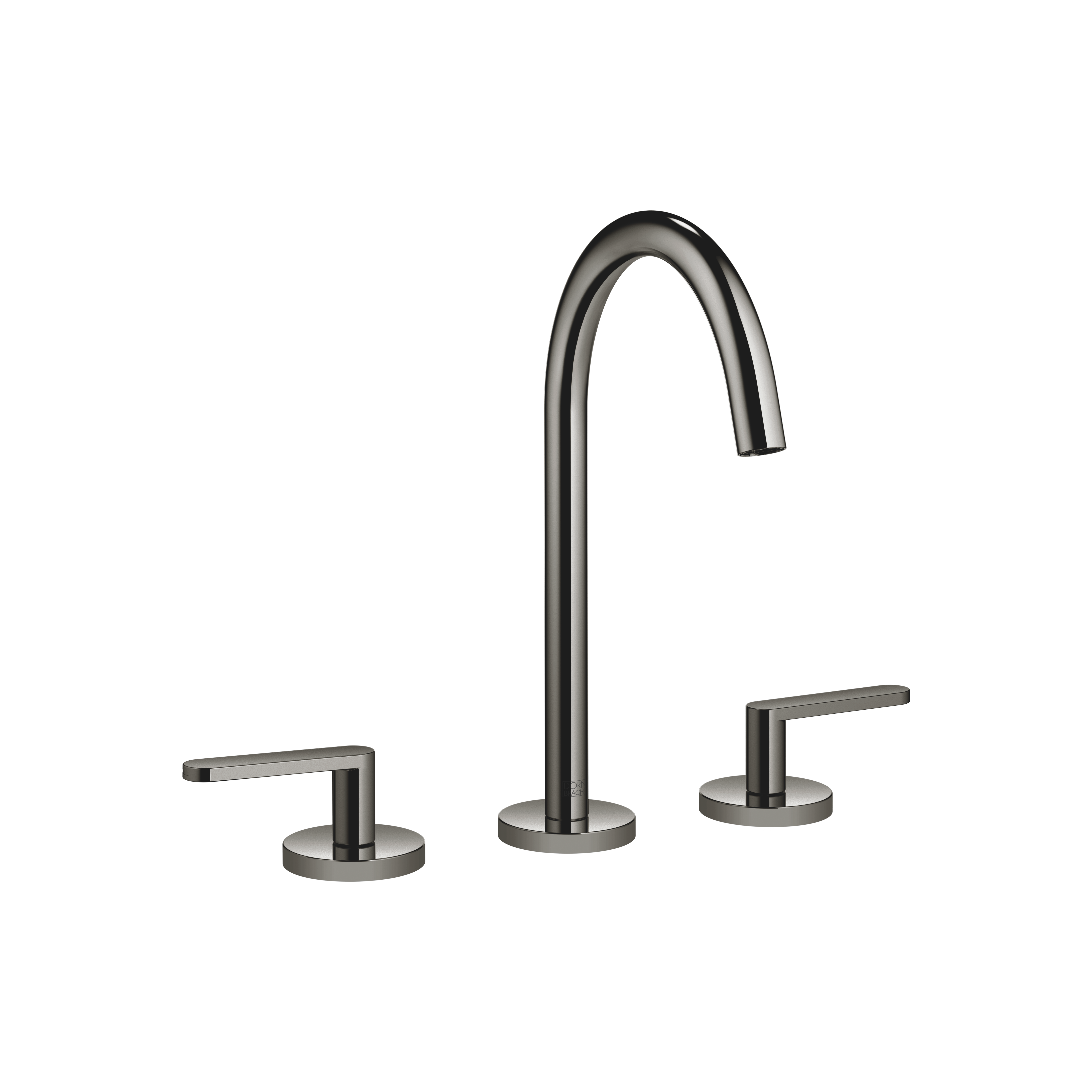 DornBracht META Three-hole lavatory mixer with drain - Dark Chrome