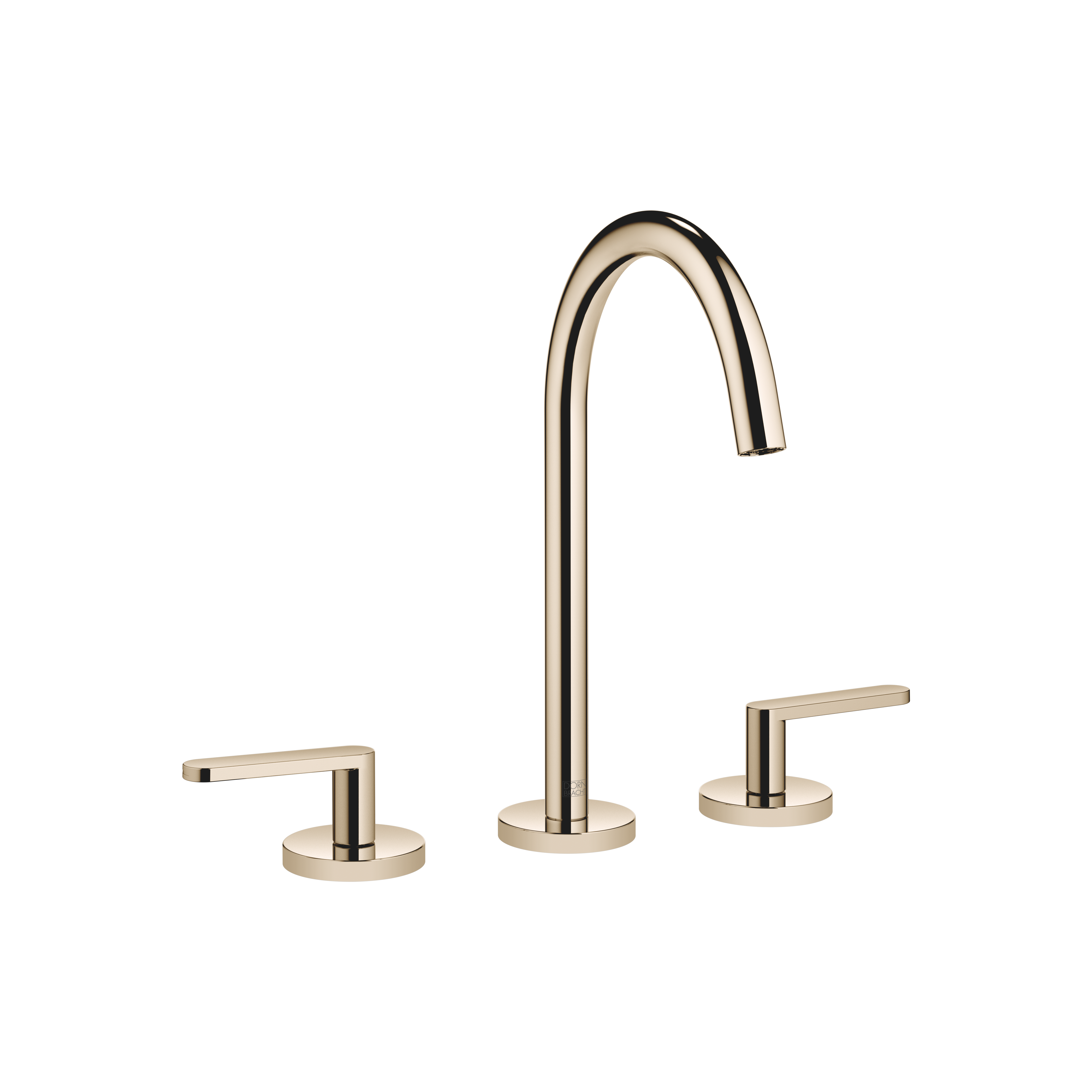 DornBracht META Three-hole lavatory mixer with drain - Light gold