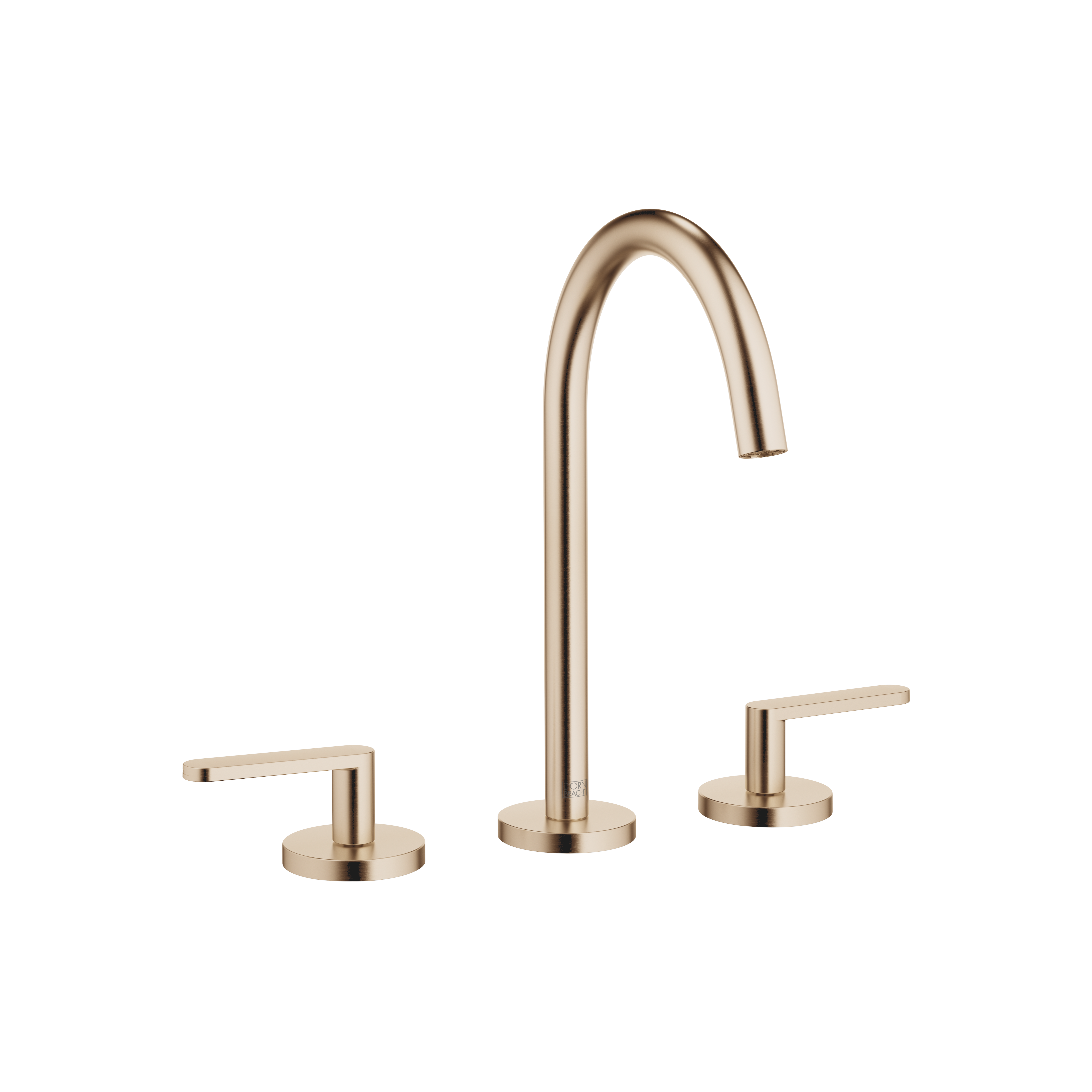 DornBracht META Three-hole lavatory mixer with drain - Brushed Light Gold