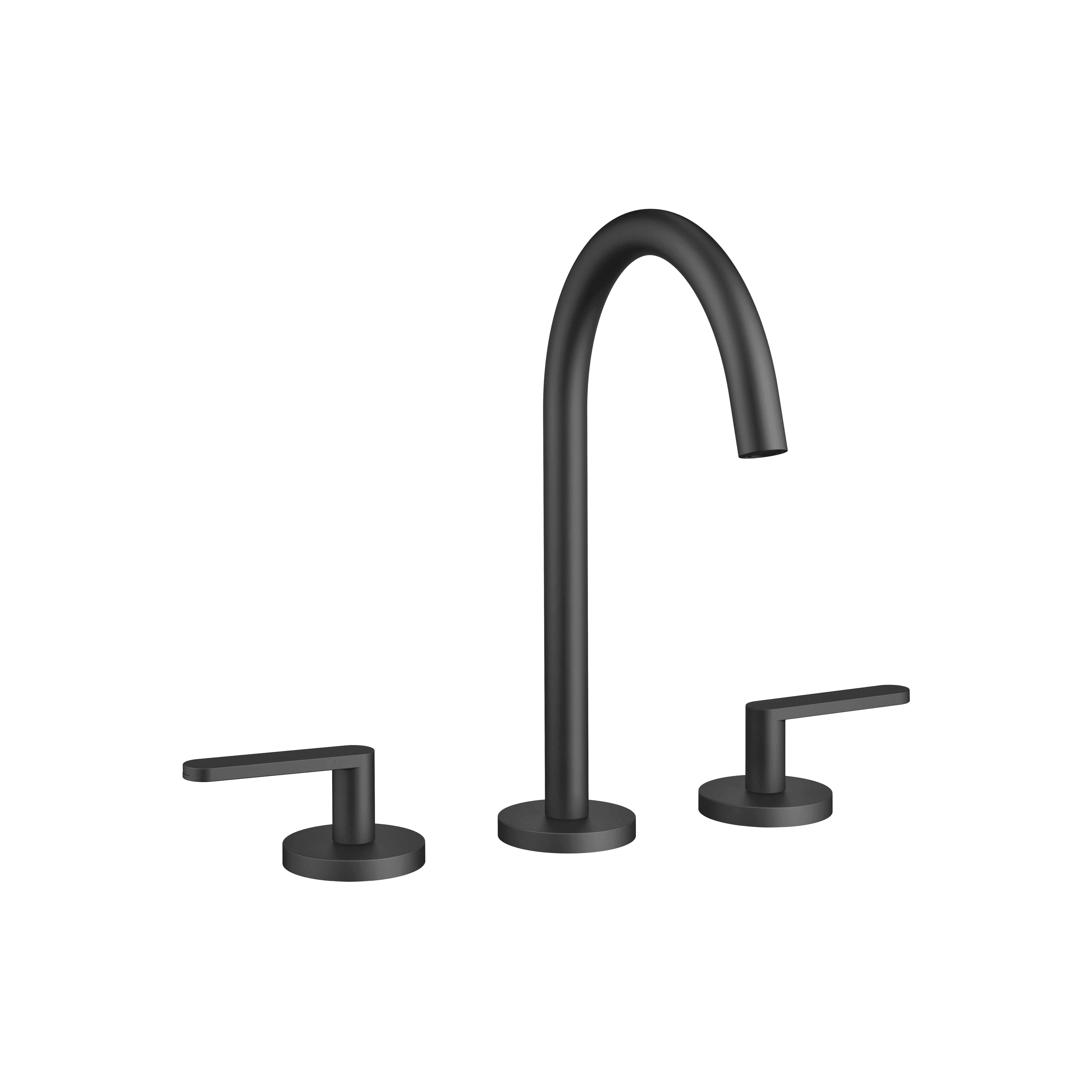 DornBracht META Three-hole lavatory mixer with drain - Matte Black