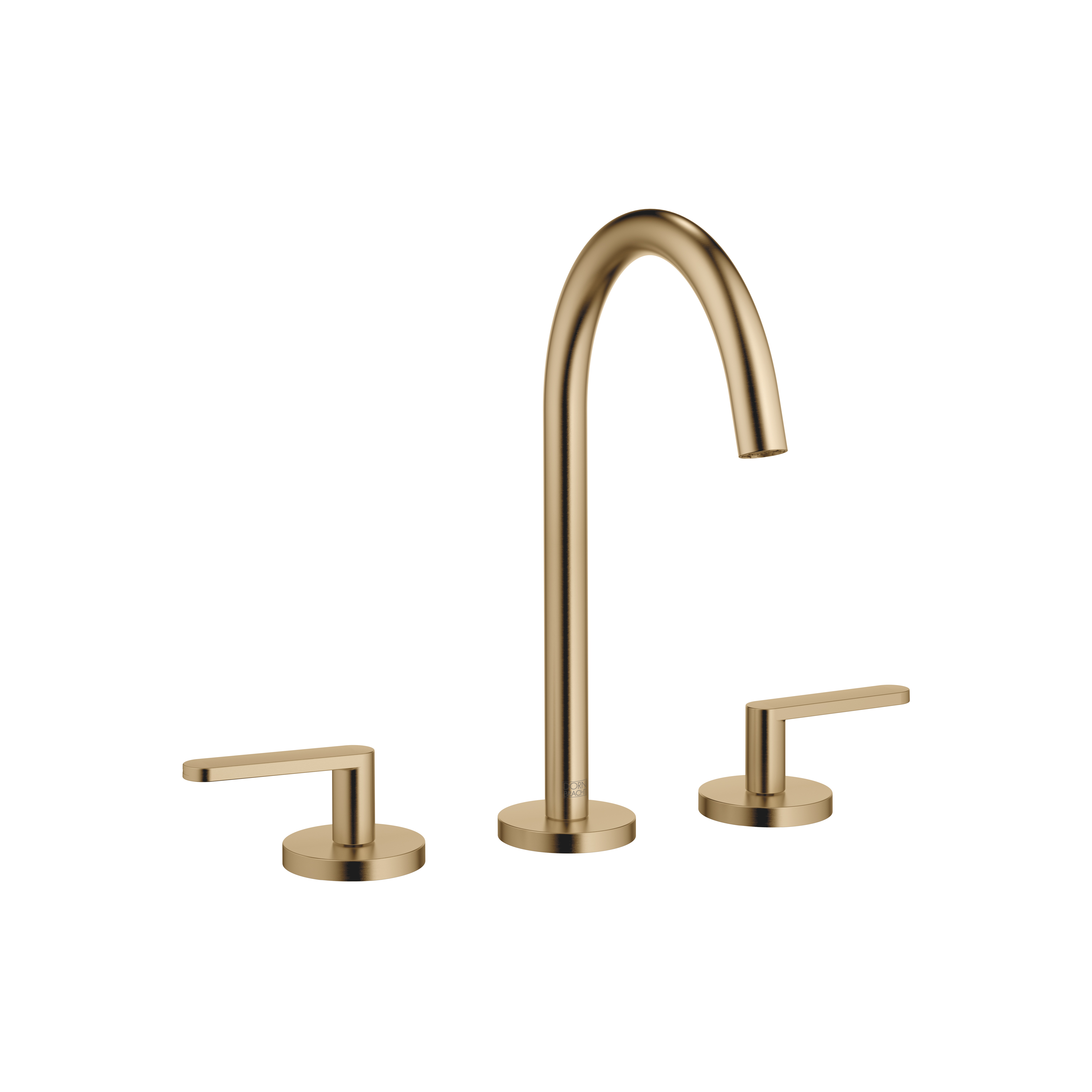 DornBracht META Three-hole lavatory mixer with drain - Brushed Dark Brass