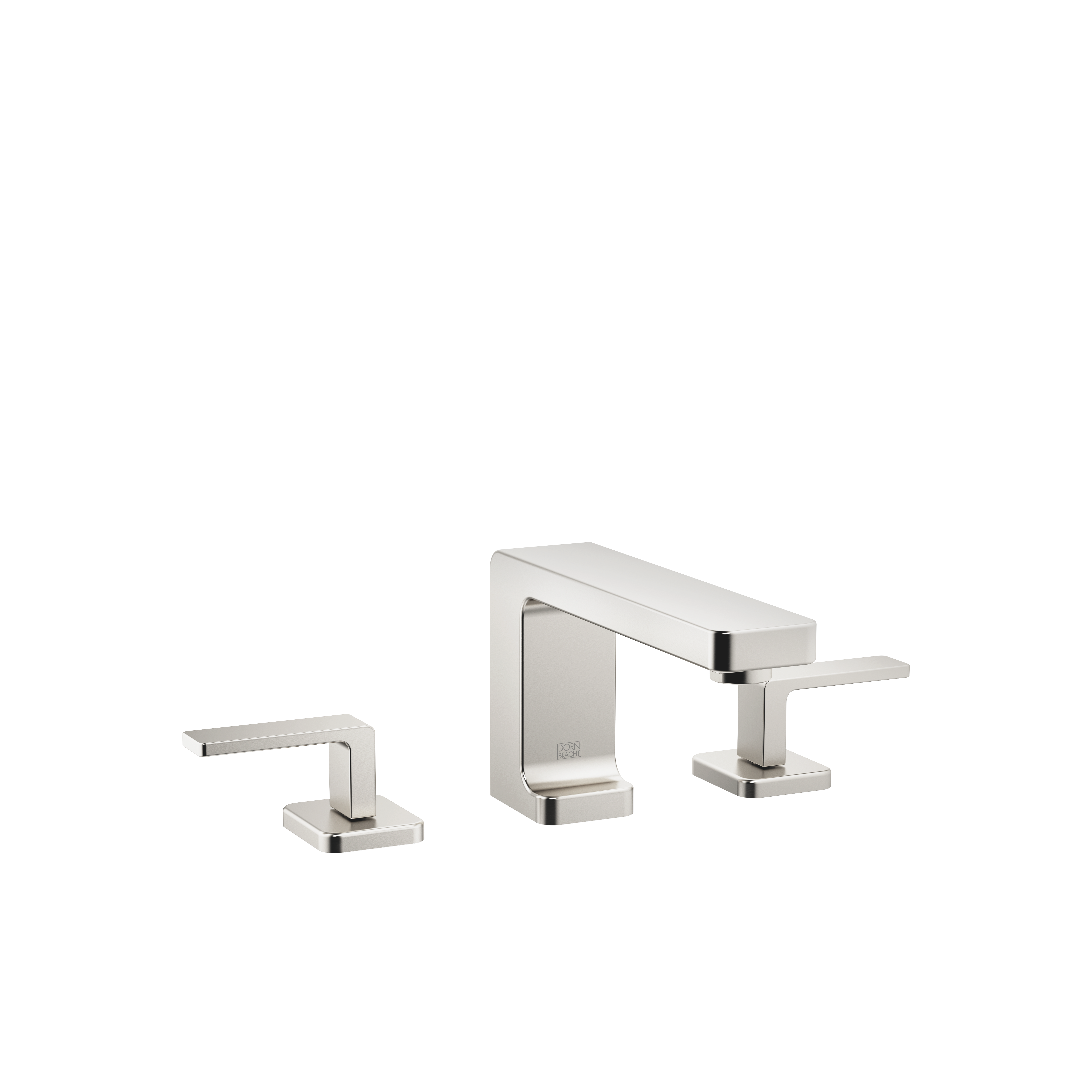 DornBracht LULU Three-hole lavatory mixer with drain - Brushed Platinum