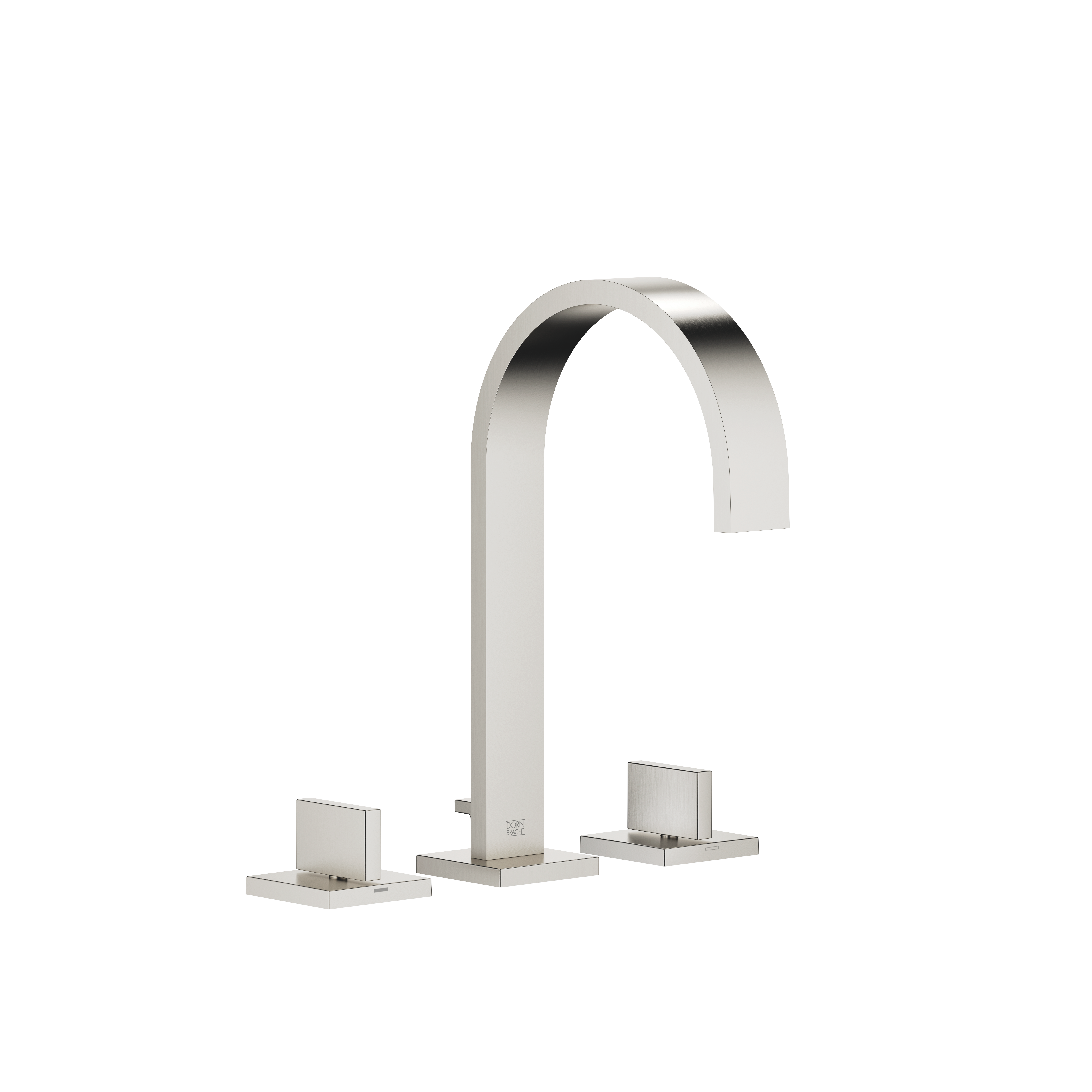 DornBracht MEM Three-hole lavatory mixer with drain - Brushed Platinum