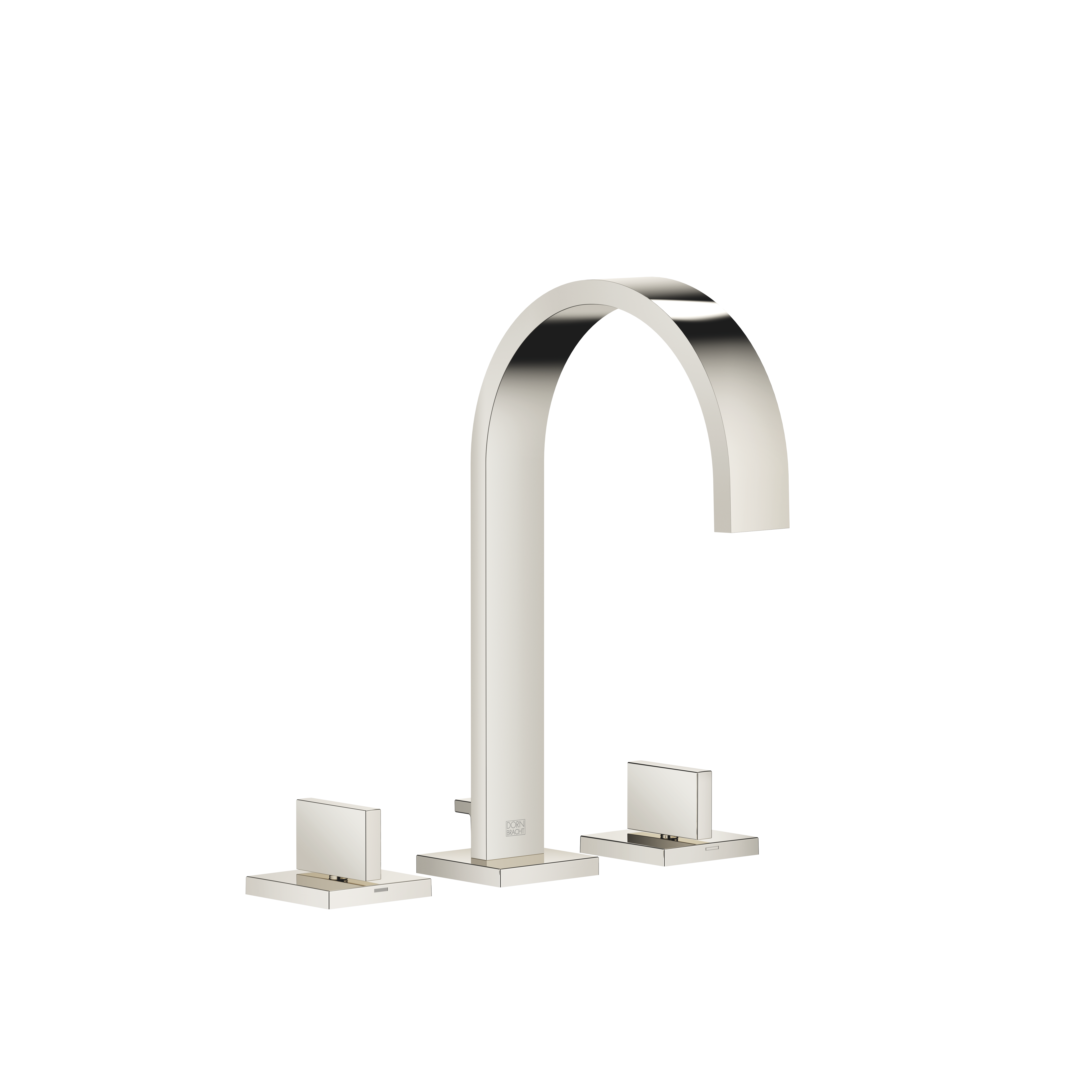 DornBracht MEM Three-hole lavatory mixer with drain - Platinum