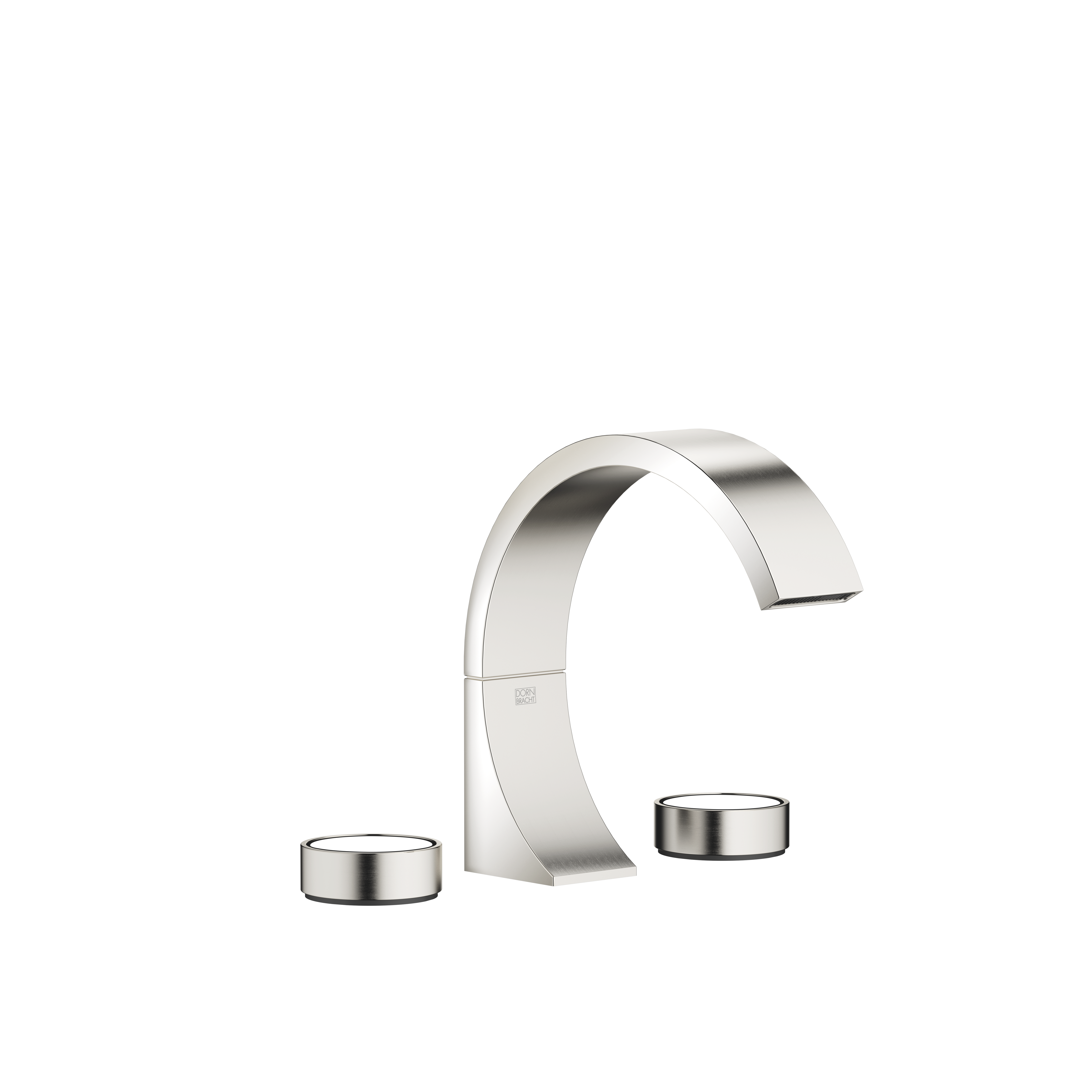 DornBracht CYO Three-hole lavatory mixer with drain - Platinum / Brushed Platinum