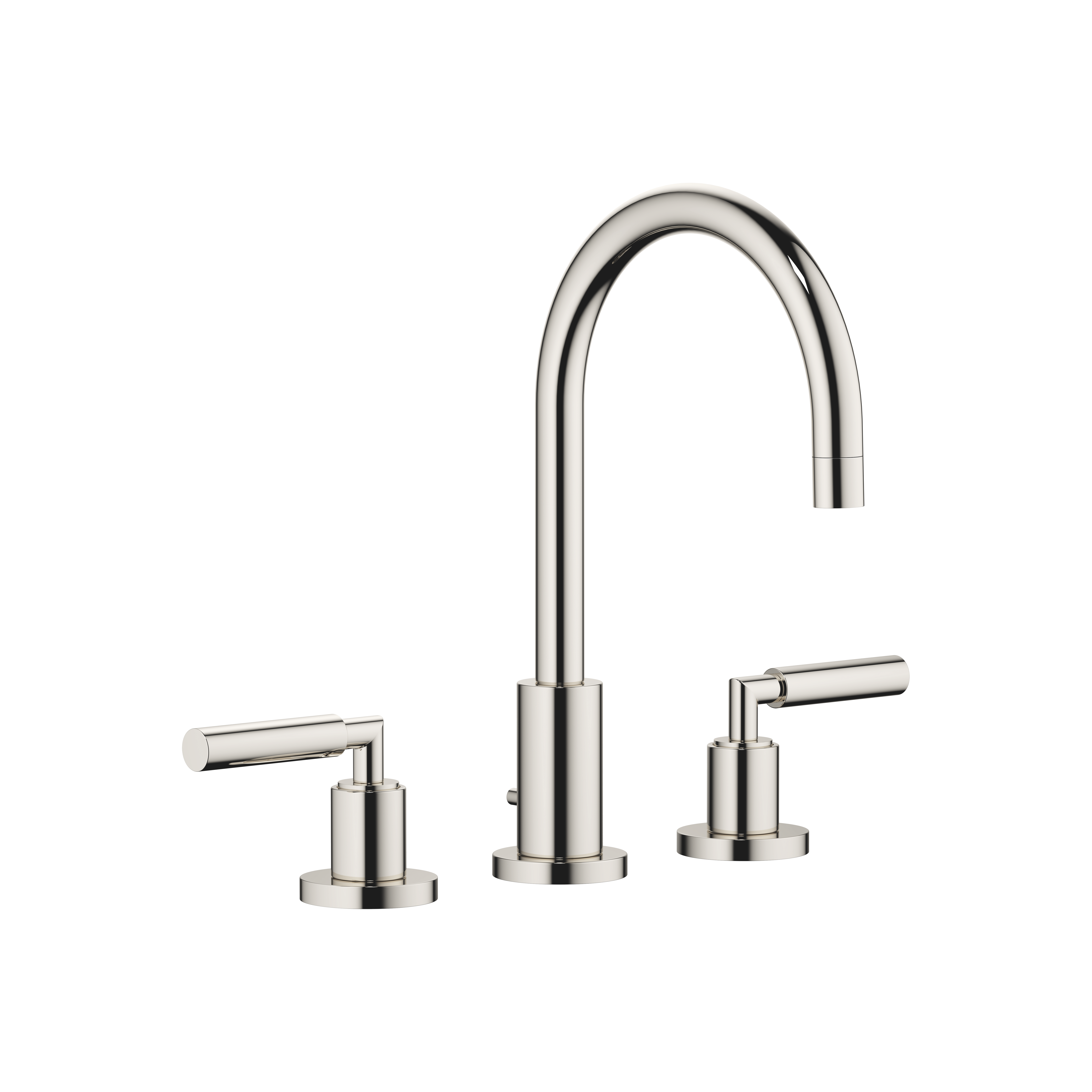 DornBracht TARA Three-hole lavatory mixer with drain - Platinum