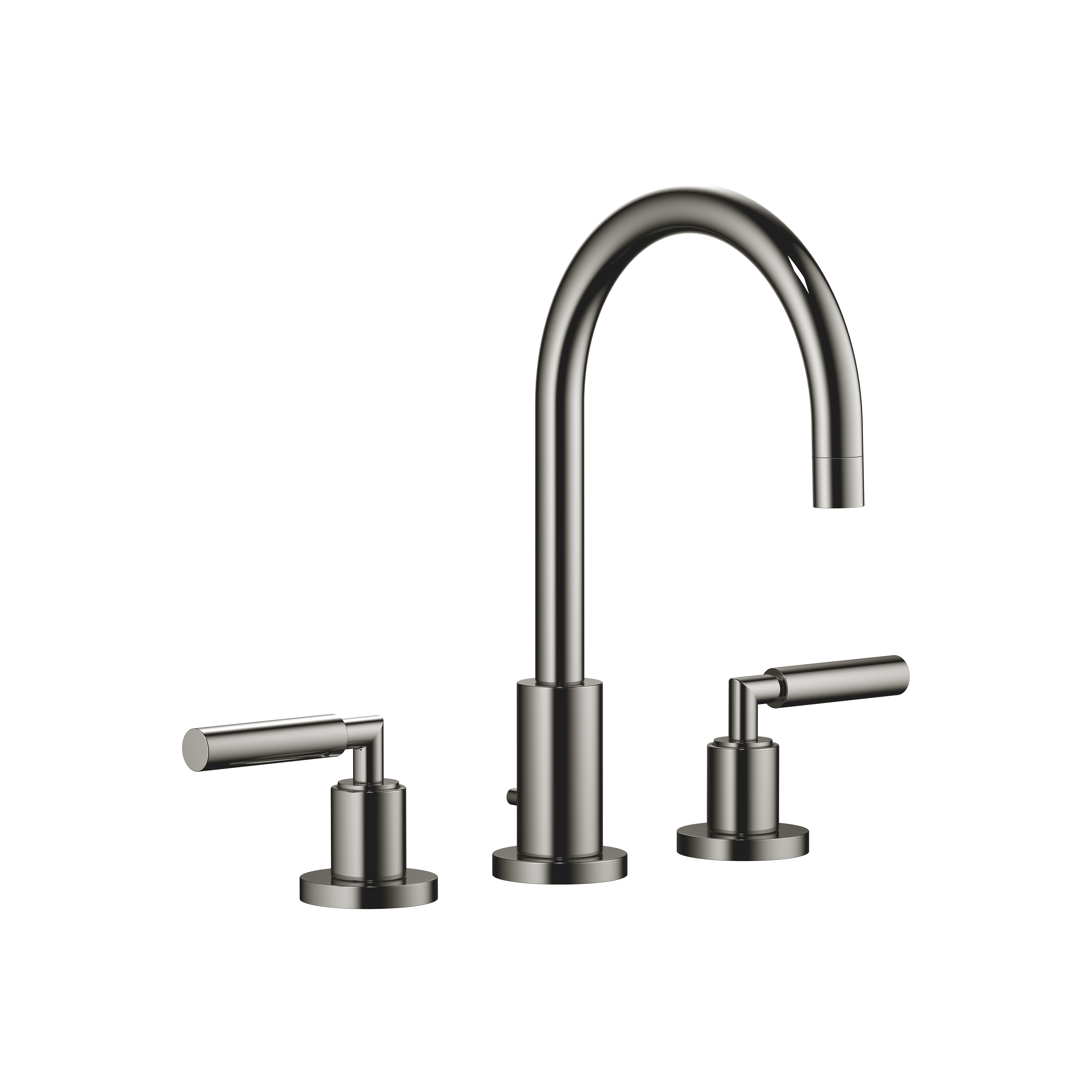 DornBracht TARA Three-hole lavatory mixer with drain - Dark Chrome